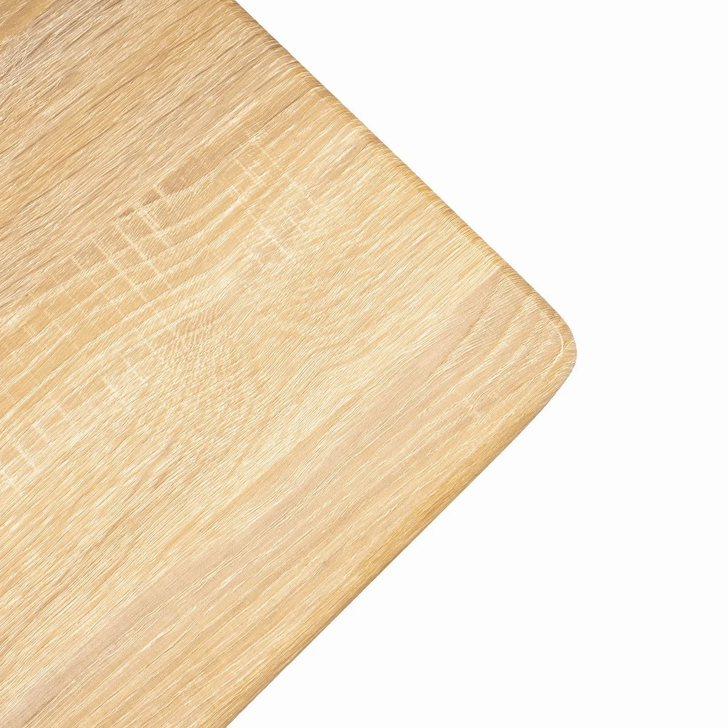 Tavolo da Pranzo con 4 Sedie, Moderno Venature di Faggeto Set Sala da Pranzo, Gamba in Metallo Bianco, Adatto a sala da Pranzo, Cucina e Soggiorno