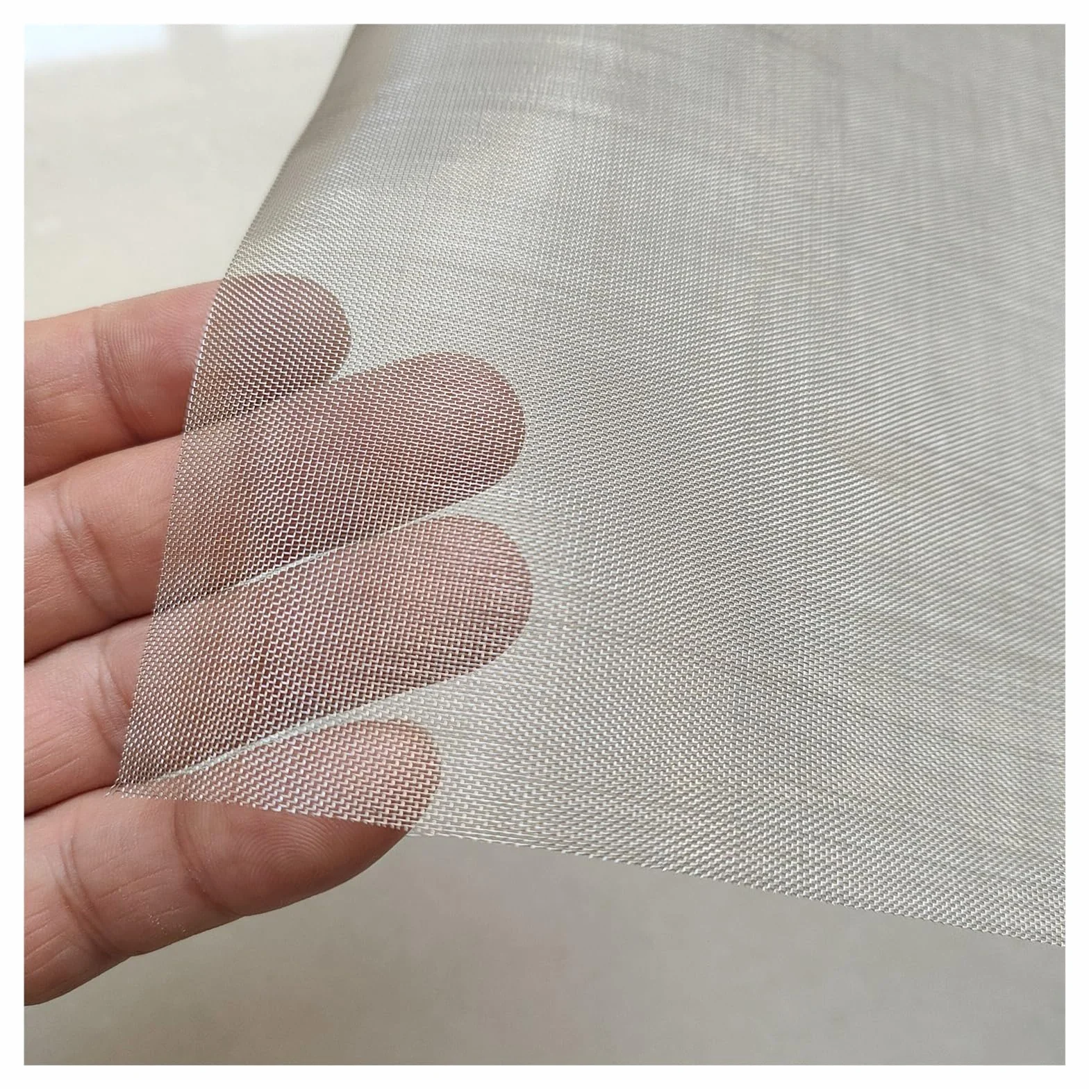 Rete Metallica 10 Mesh Acciaio Inox 2mm Tagliabile 1x2m