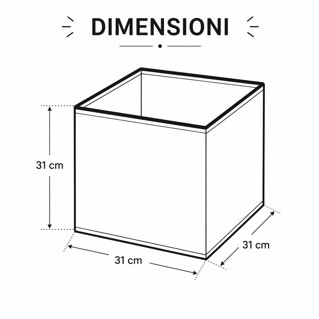 Organizer Pieghevole in Tessuto Per Armadi - Scatola Portaoggetti con o Senza Coperchio - Contenitore Salvaspazio per Vestiti, Giochi, Biancheria (FENICOTTERI SENZA COPERCHIO - NERO - 31CM)