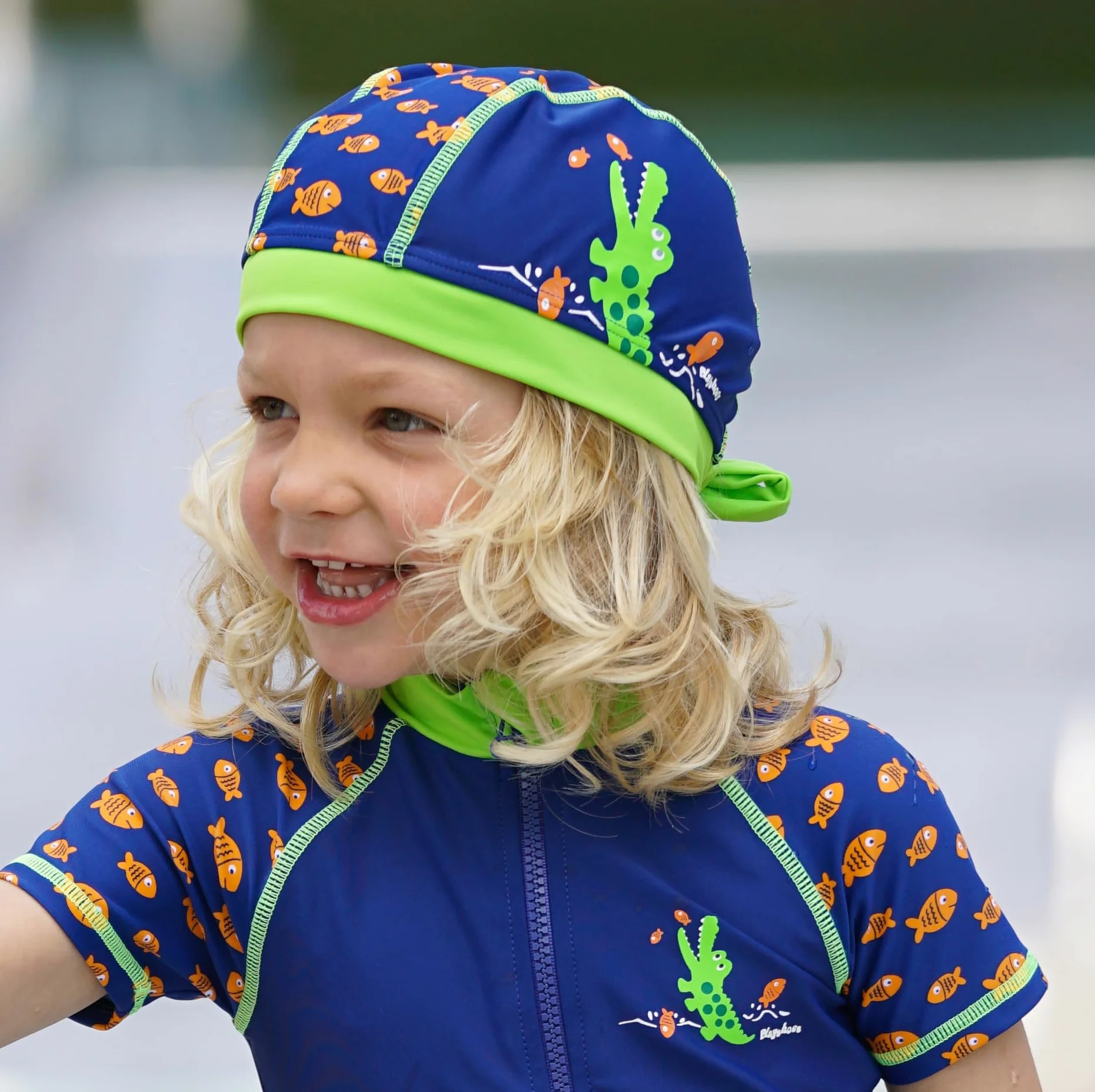 Playshoes Foulard Con Protezione Uv, Copricapo con cuffia da bagno Unisex Bambini
