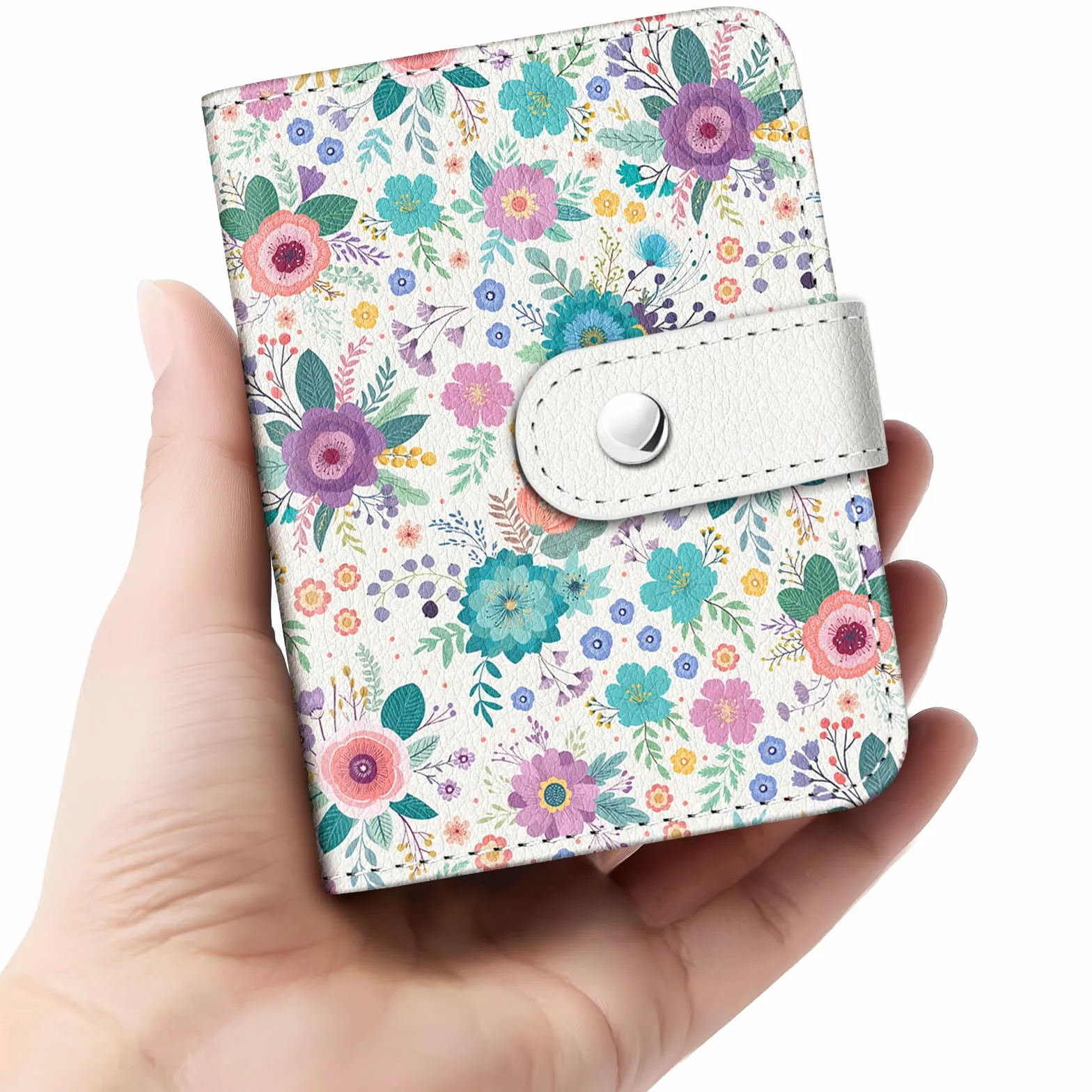 Album fotografico floreale primaverile estivo per film 5 x 7,6 cm, 56 tasche, mini album carino per Polaroid Fujifilm Instax Mini stampante istantanea, Kpop Photocard raccoglitore di