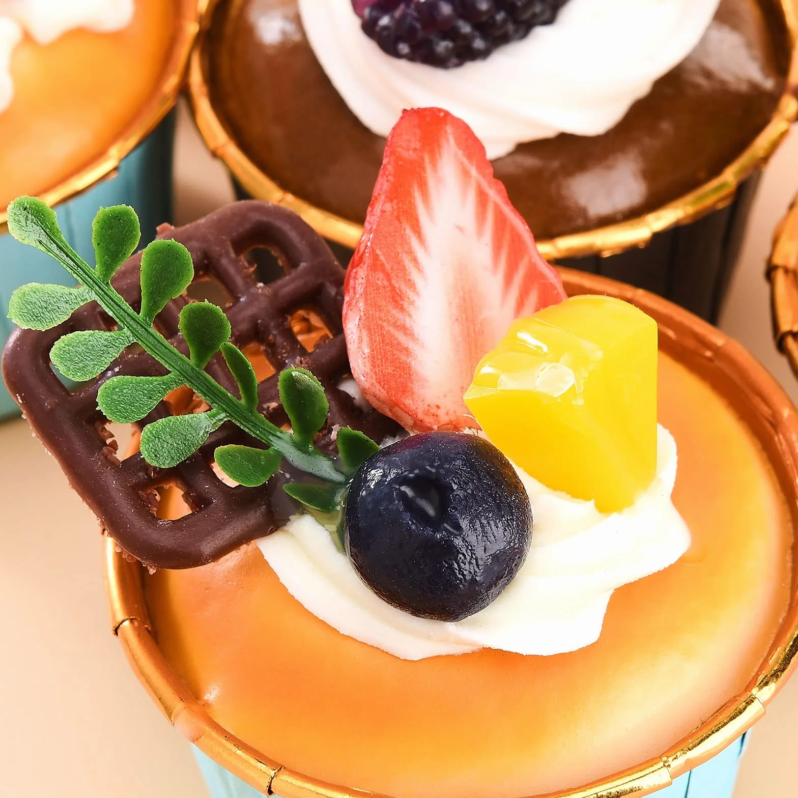 Cupcake Finti per Torta Artificiale, Decorazione Fotografia, Replica Finta (6)