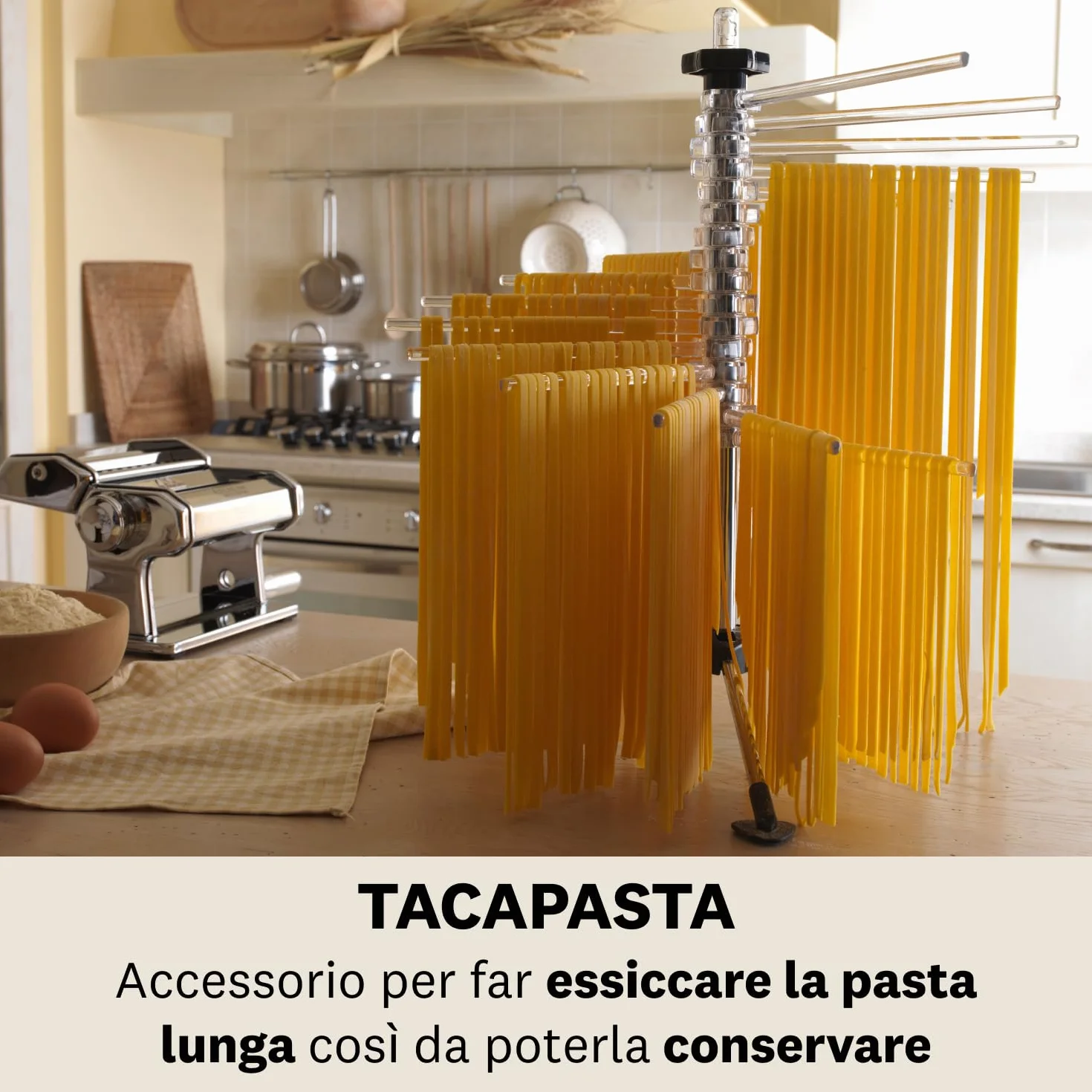 MARCATO Essiccatore per Pasta Salvaspazio Plastica Neutro Basic