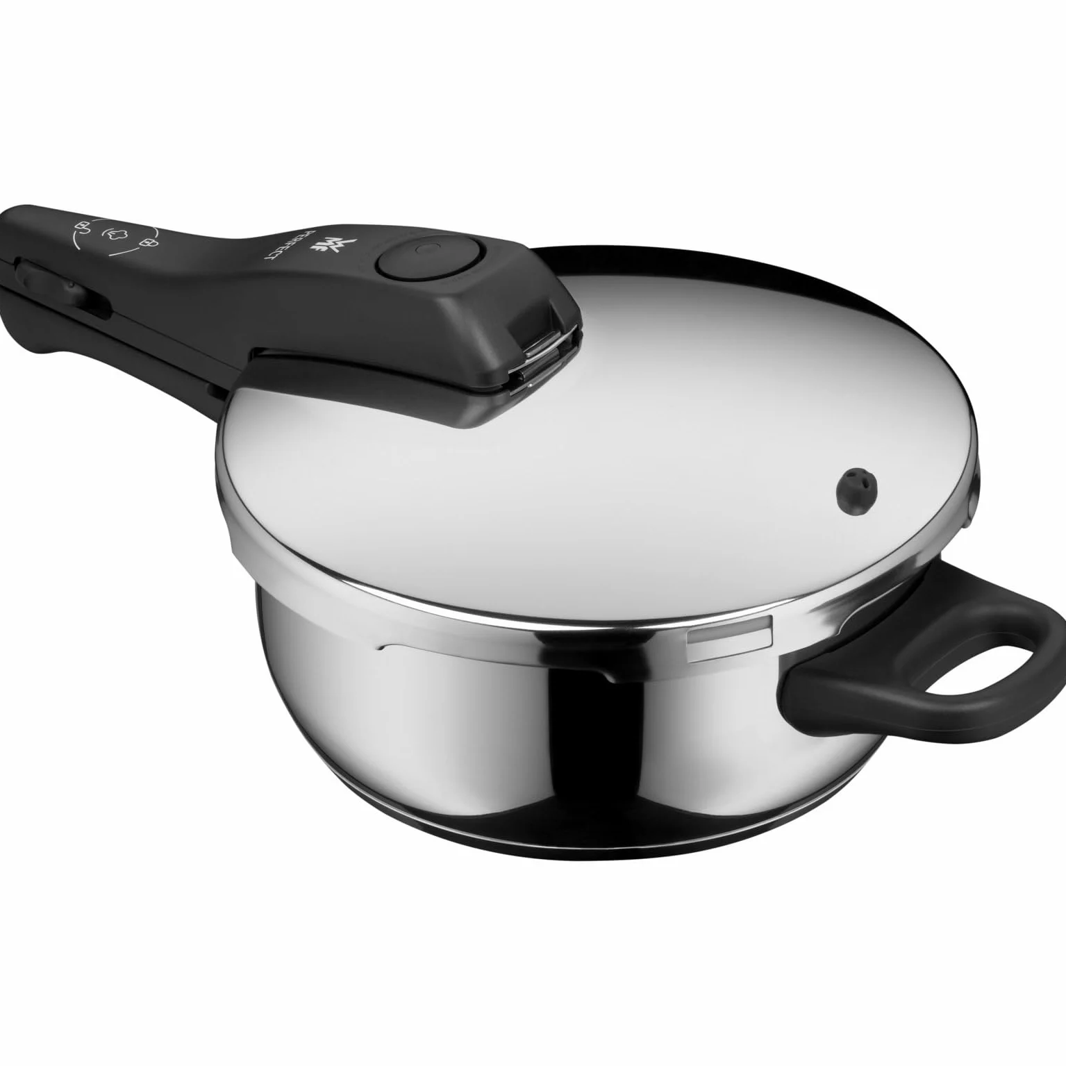 WMF Pentola Perfect Ø 22 cm, Ø 3 litri, in acciaio inox Cromargan per induzione