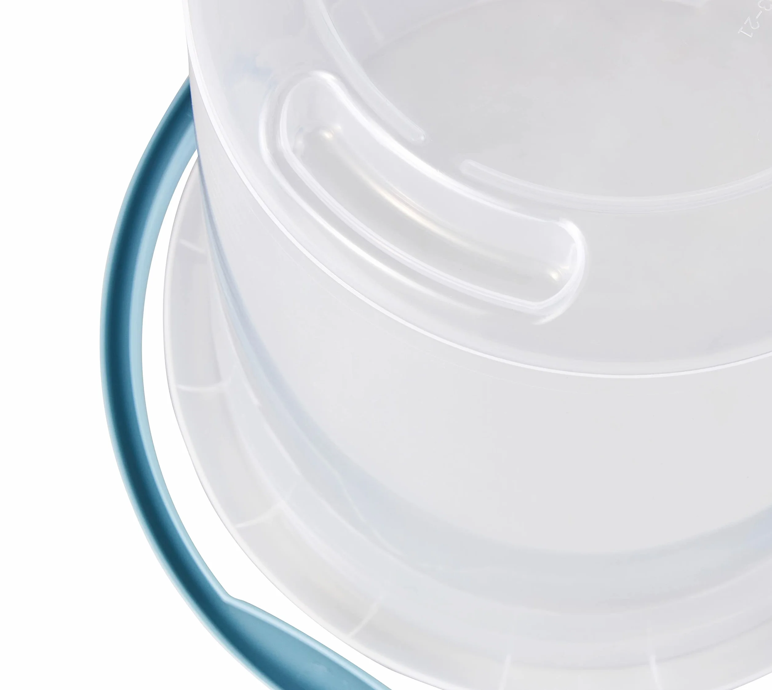 keeeper Secchio con Scala Graduata Integrata e Manico Ergonomico, 10 L, Mika, Trasparente