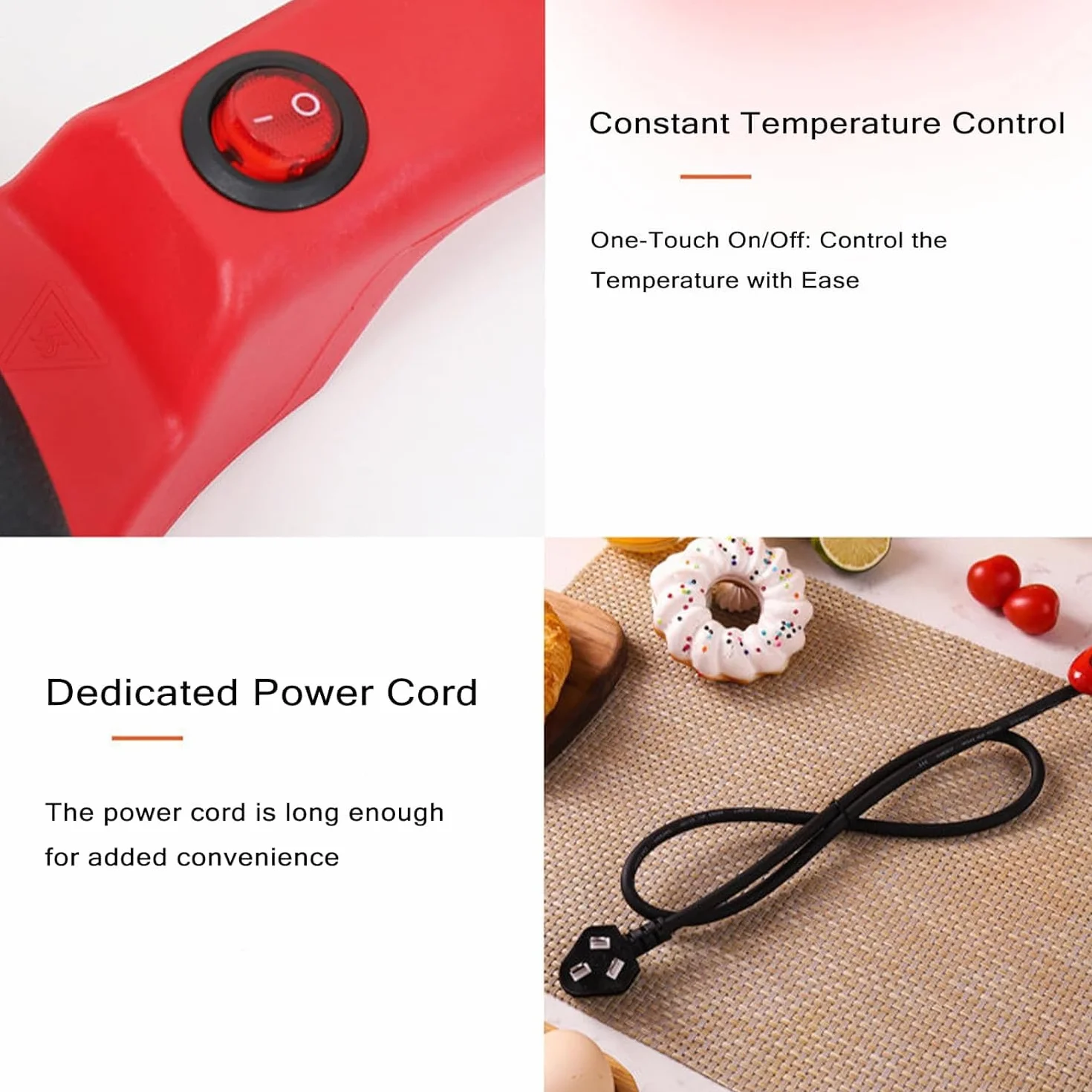 Instant 8" Electric Crepe Maker Nonstick Auto Temperature Control for Roti Tortillas Blintz Breakfast