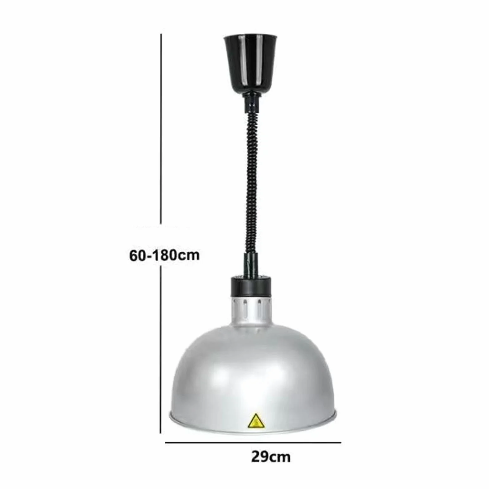 F Fityle Lampada termica per alimenti 60-180 cm regolabile argent