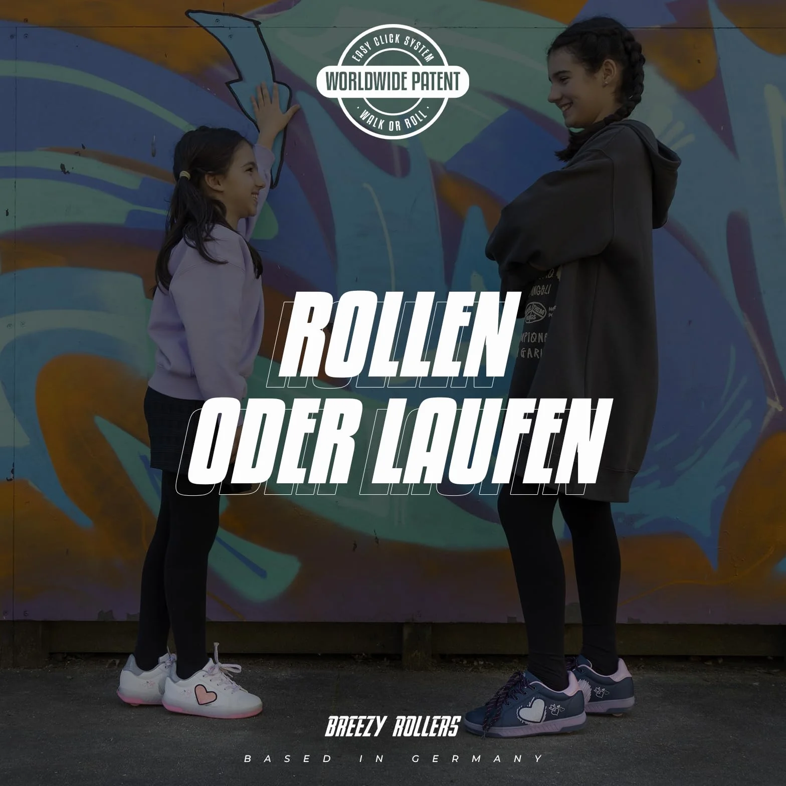 BREEZY ROLLERS Scarpe con Ruote per Bambini Sistema di Clic Brevettato