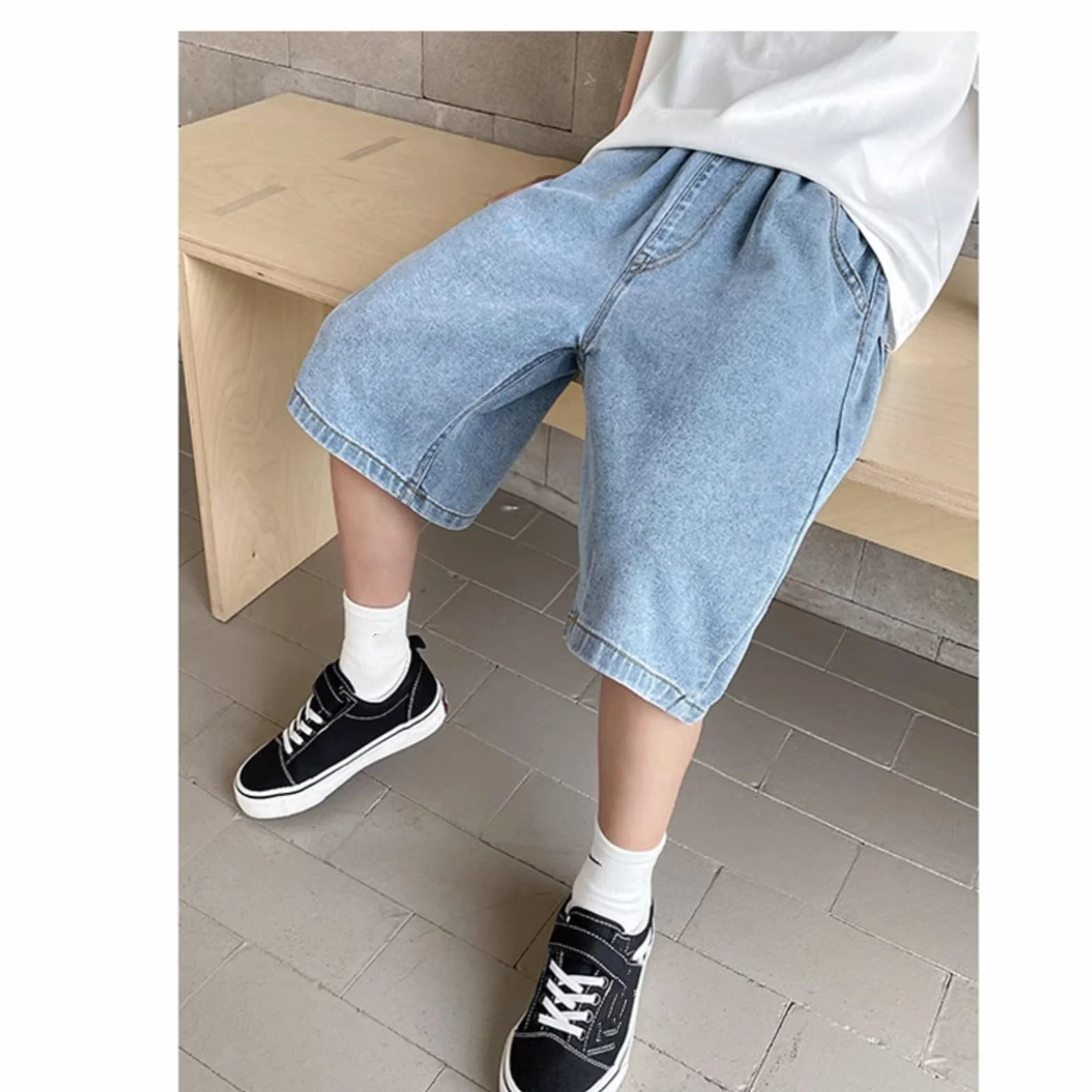 Pantaloncini estivi per ragazzi Baggy Outdoor Shorts Elastico vita 5-15