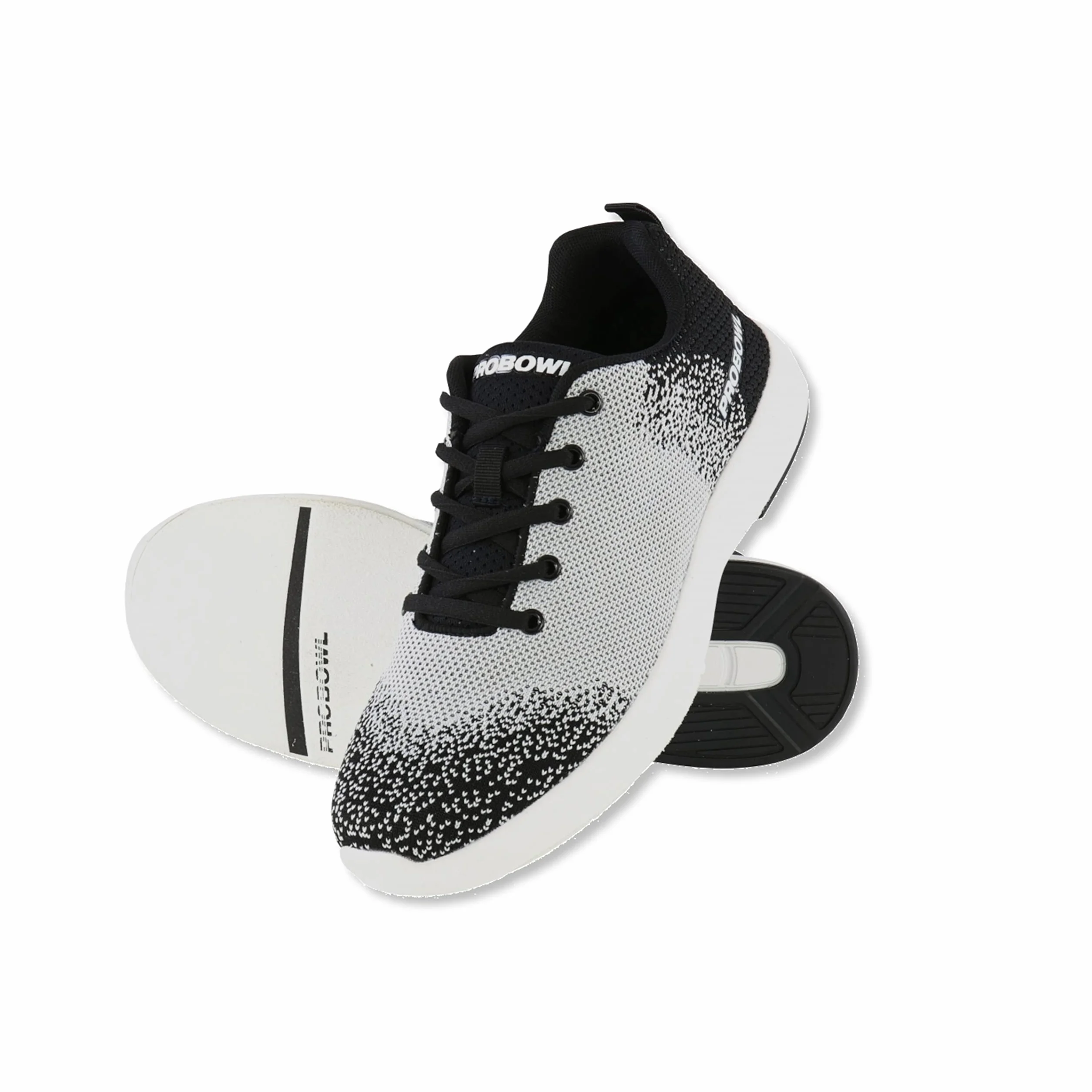 EMAX Scarpe da Bowling Uomo Pro Bowl Tattica Nero Bianca Taglia 38.5-46