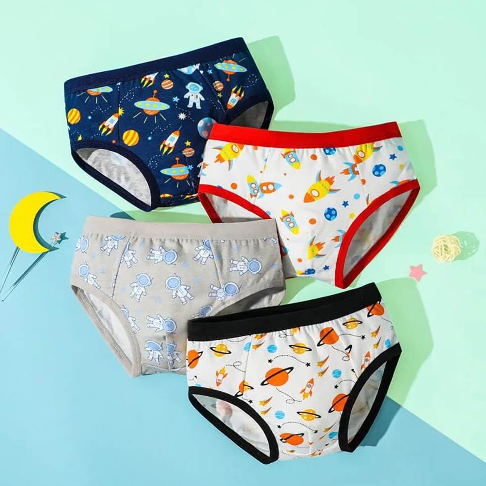 Slip Bambino Intimo Cotone 3-11 Anni Confezione da 8 FedMois