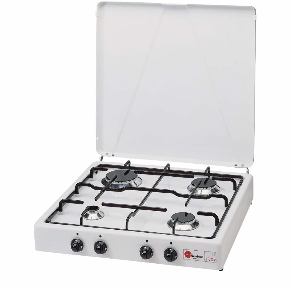 Parker 541CBGP Fornello Cucina a Gas Gpl (Bombola gas) 4 Fuochi con Mobile Portabombola
