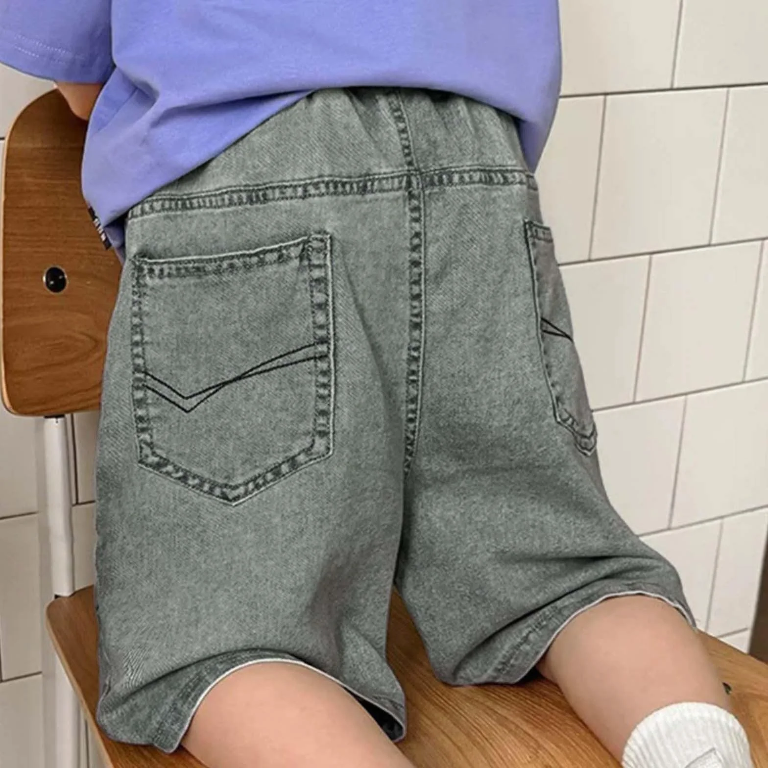 Pantaloncini estivi per ragazzi Baggy Vita Elastica Outdoor 4-14 anni
