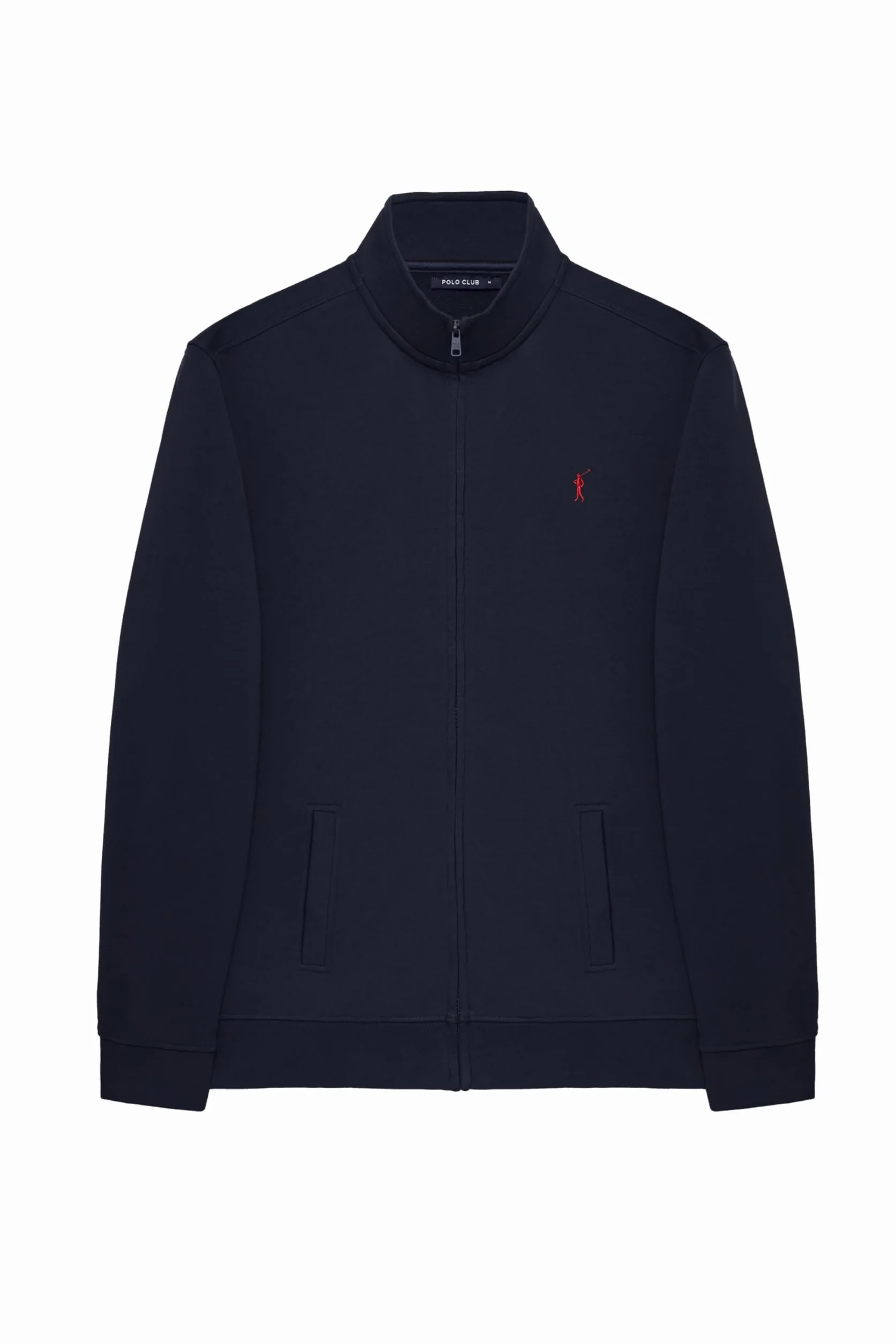 Polo Club Felpa Uomo con Cerniera e Collo Alto Sweatshirt 100% Cotone