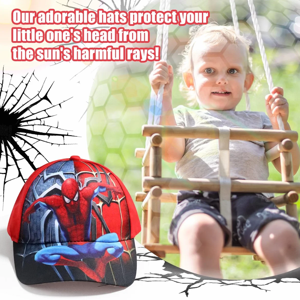 Cappellino da Baseball,Cappellino Bambina con Visiera,Cappello Bambino Regolabile,Cappellini Bambini para Bambine e Ragazze da 2 a 8 Anni