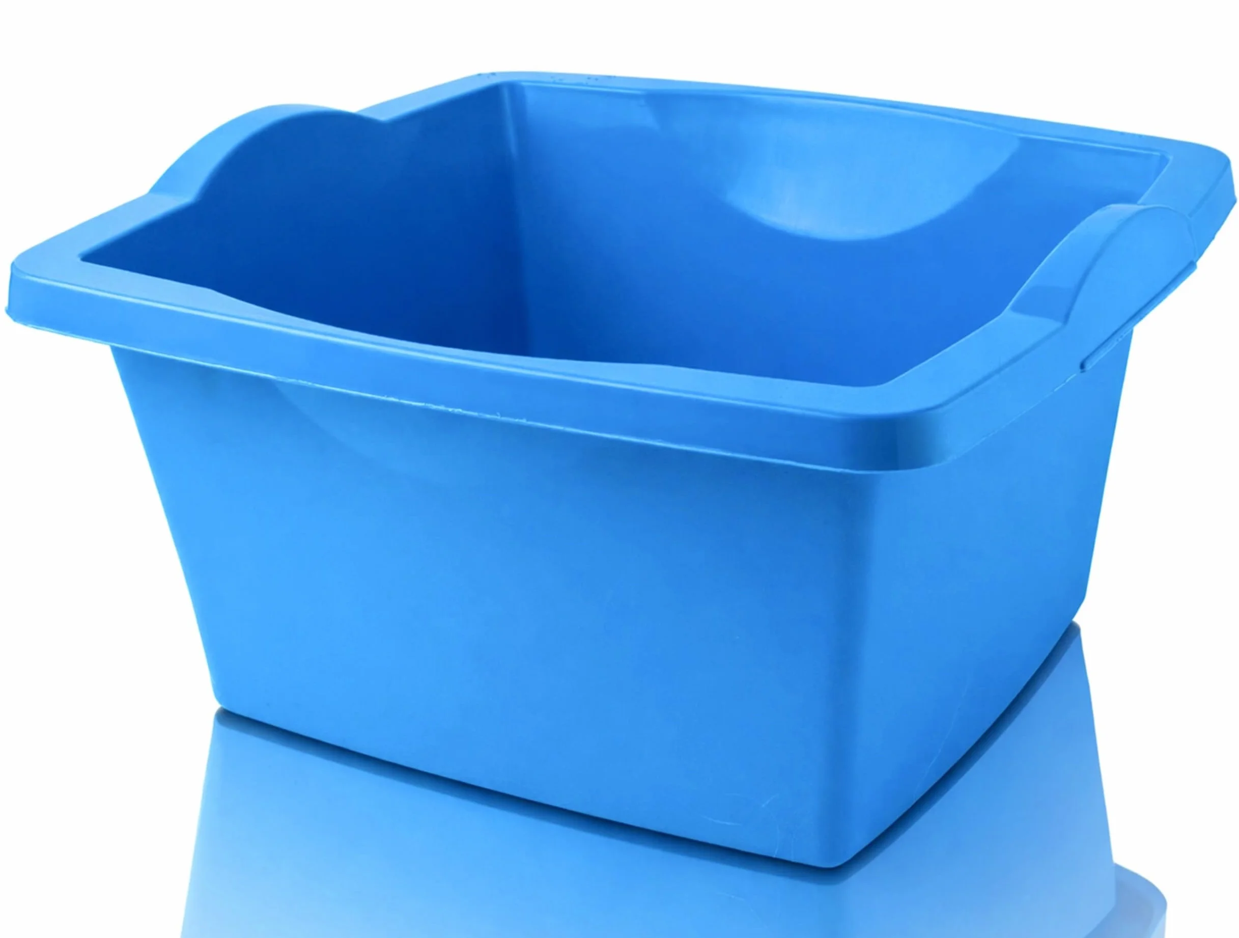 Bacinella in Plastica Quadrata Multiuso 7L - SUPER SOLIDA - Made in Italy - 33 x 33 x 16 cm - Vaschetta per Lavare Casa, Vesititi, Bucato, Piatti - Bacinella in Plastica Dura - Uso Interno ed Esterno