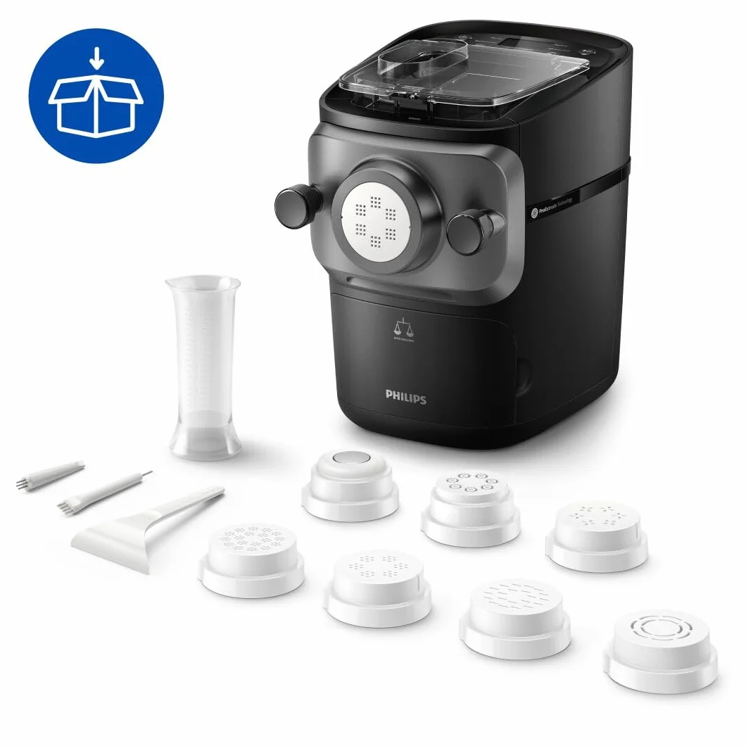 Philips Serie 7000 Macchina per la Pasta ProExtrude 8 Trafile Nero HR2665/93