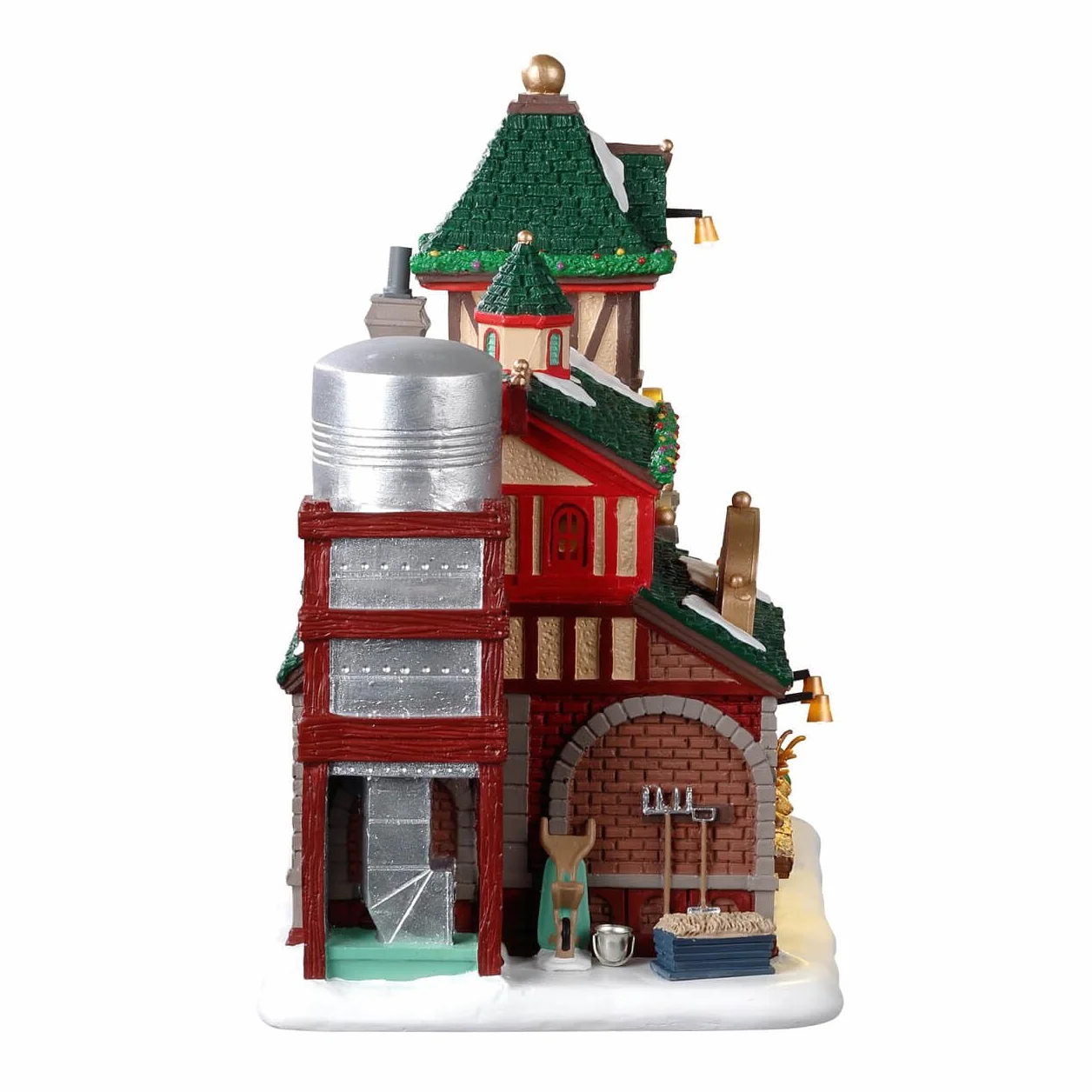 Lemax Santa's Reindeer Stables Lighted Building Multicolore 34101