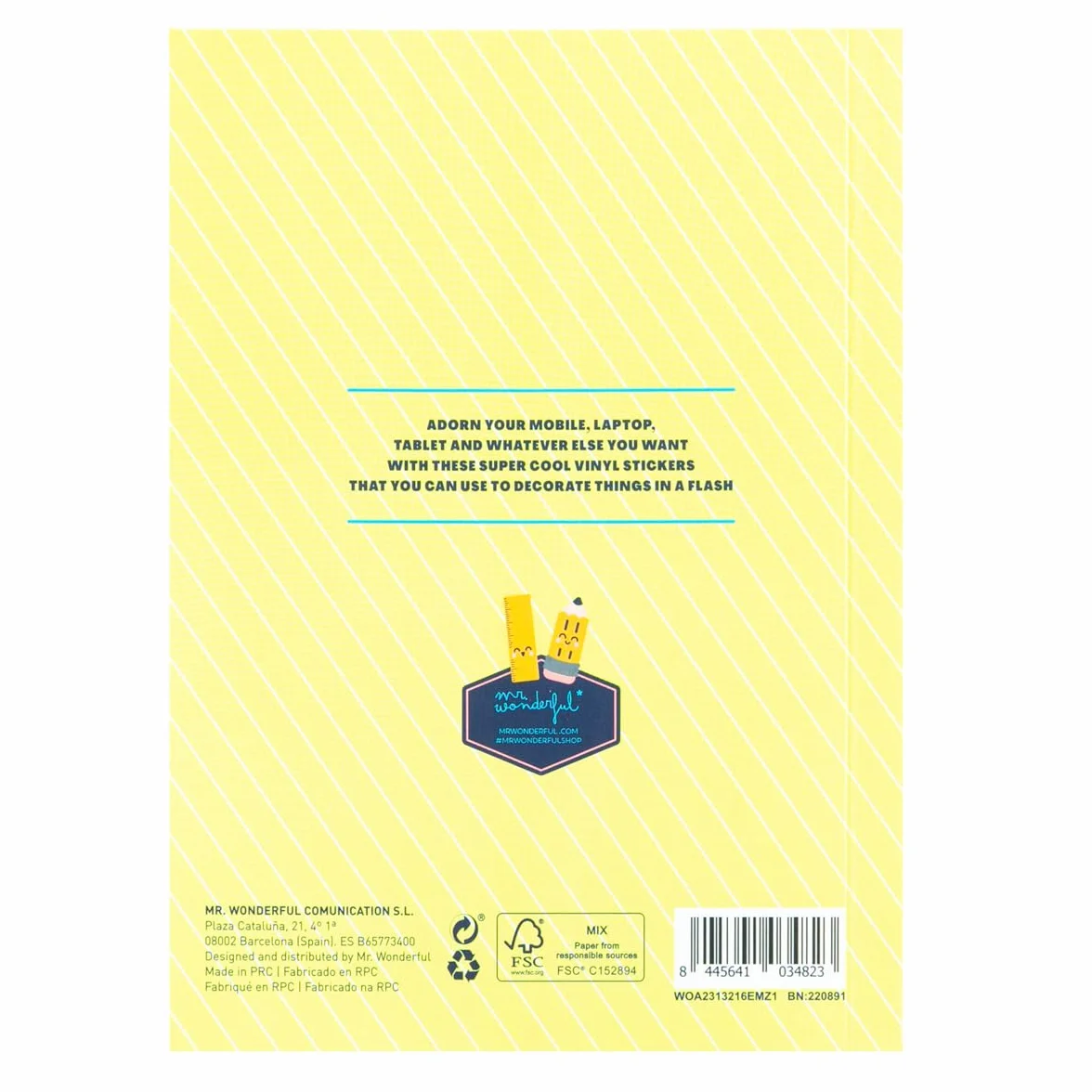 Mr. Wonderful Sticker Book for Gadgets