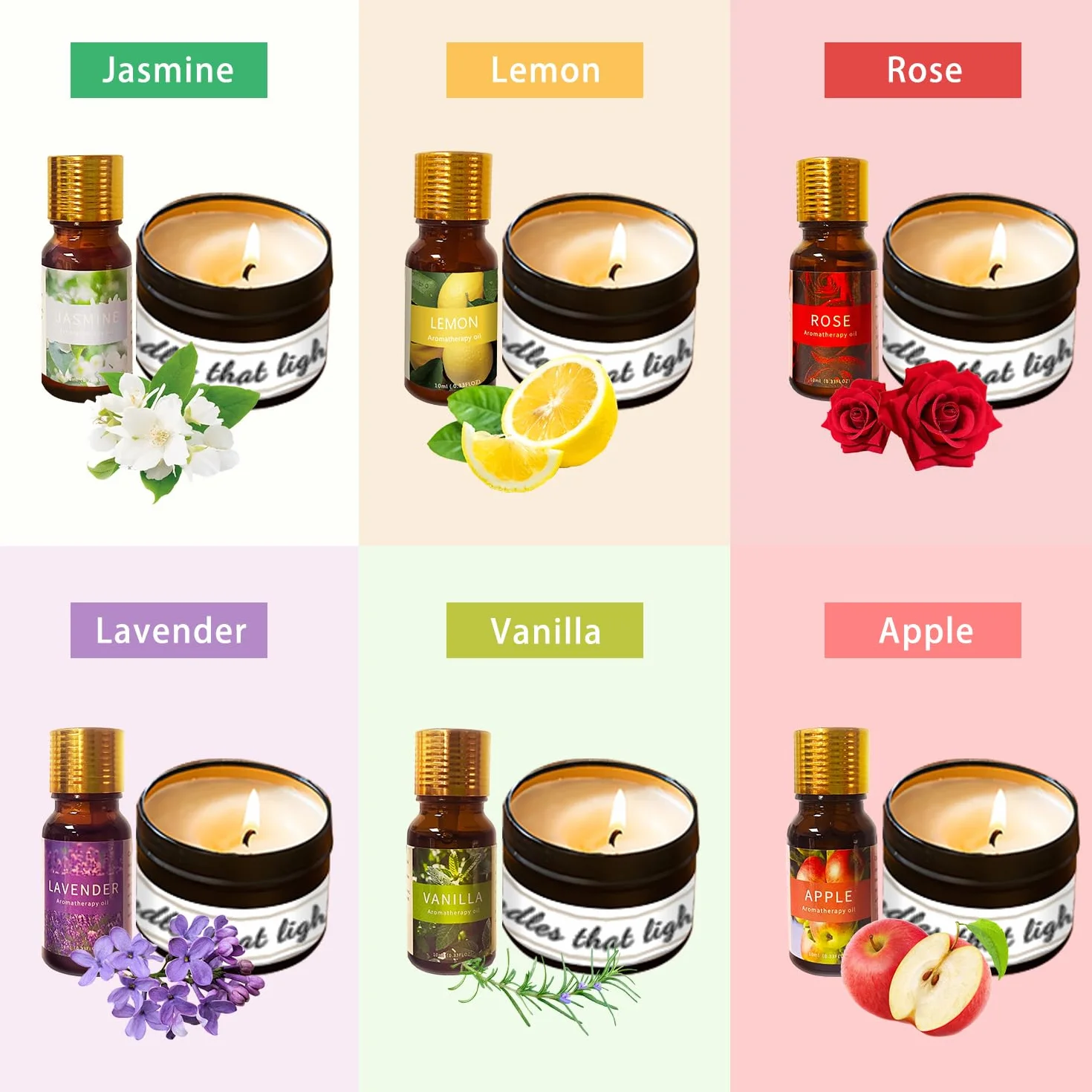 Kit di fabbricazione candele di soia con fonditore di cera elettrico per principianti, 2 libbre cera soia, stoppini, profumi, coloranti, barattoli