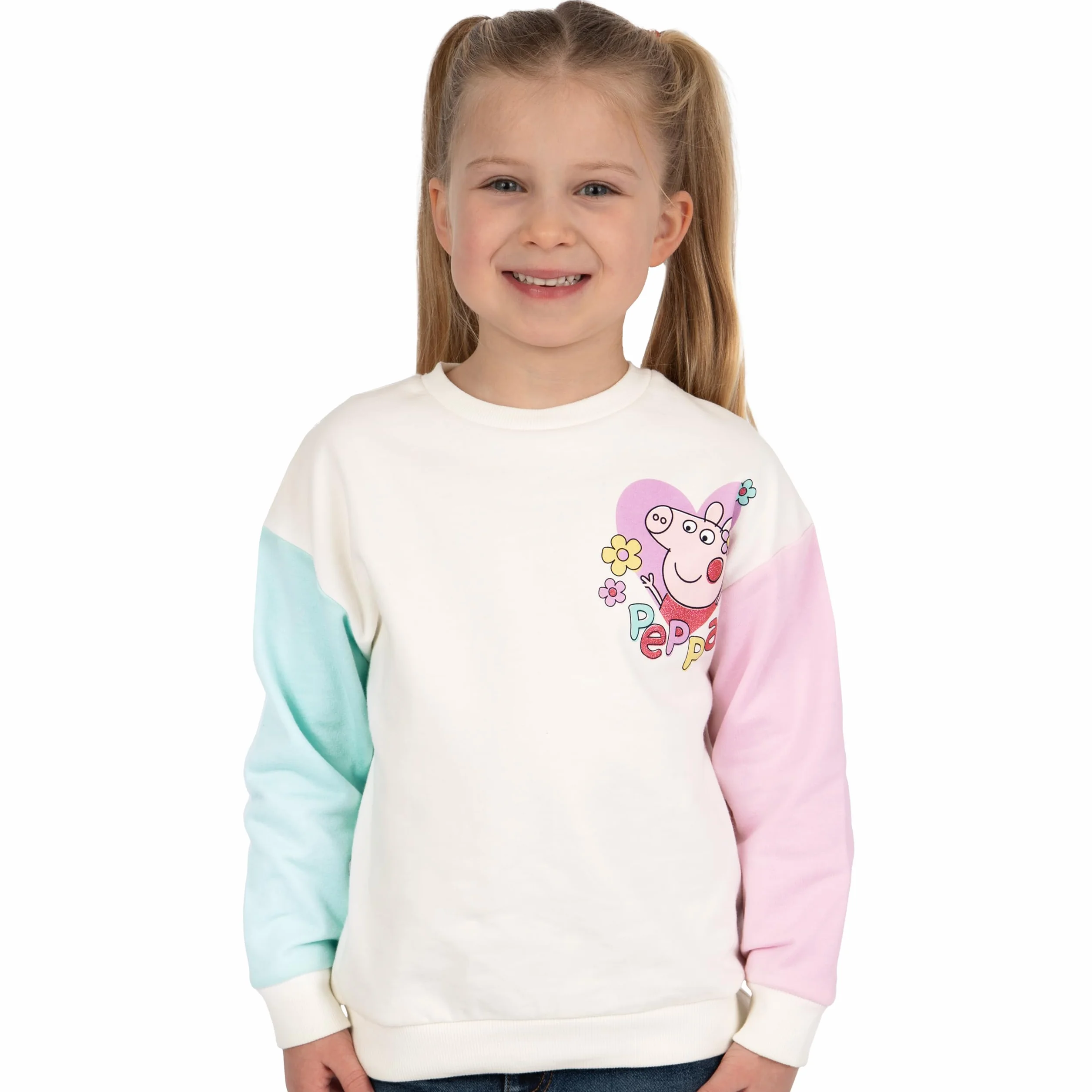 Peppa Pig Felpa Ragazza | Felpa Cotone Bambina | Felpe Ragazza Manica Lunga | Abbigliamento Bambina Glitter