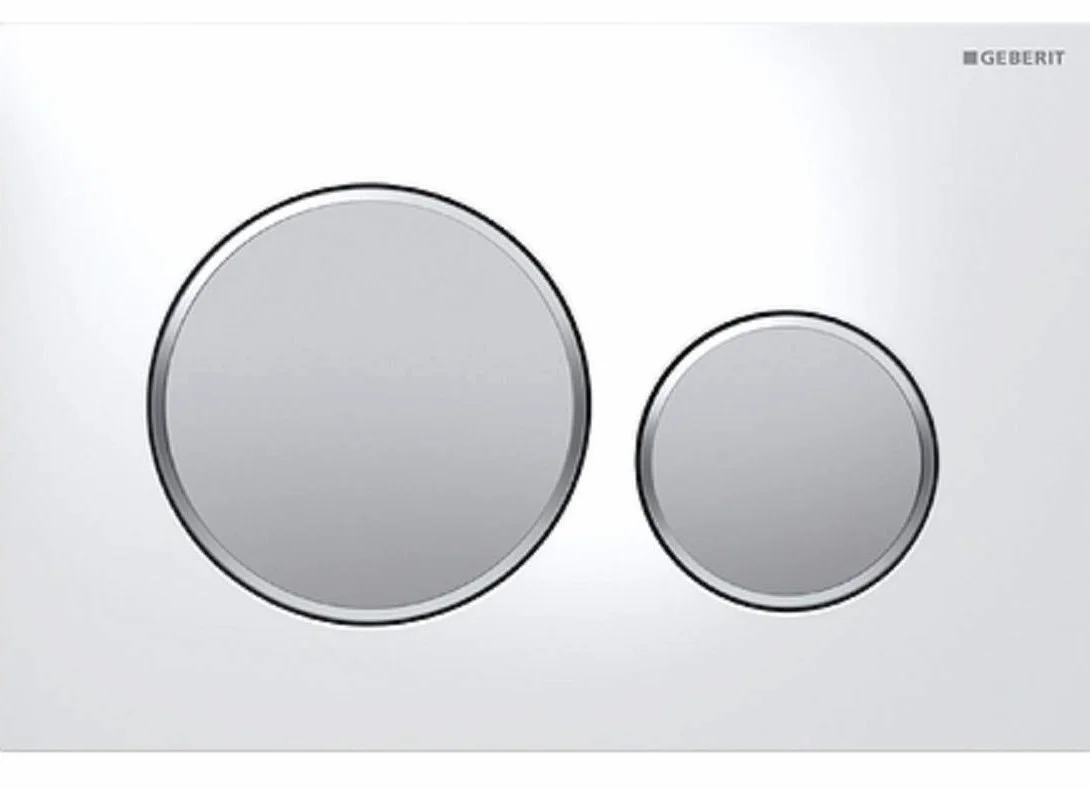 Plaque de fixation Geberit Sigma20 pour rinçage à 2 quantités, 115.882.KK.1, 115.882.KK.1, Colorazione: bianco