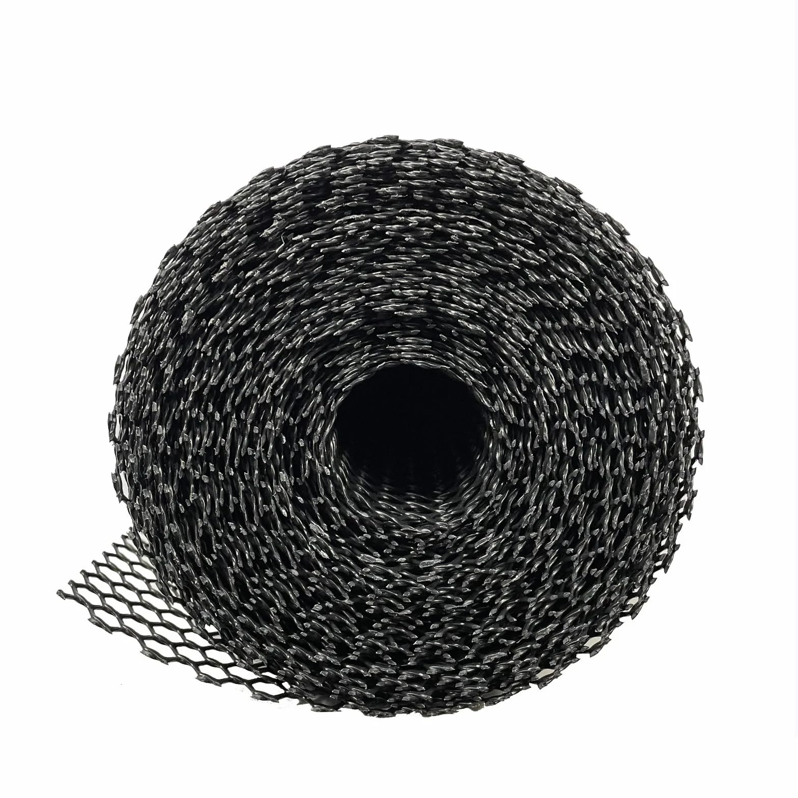 Baki Rivestimento per mensole da bar in rete di vetro 60 cm x 10 m nero