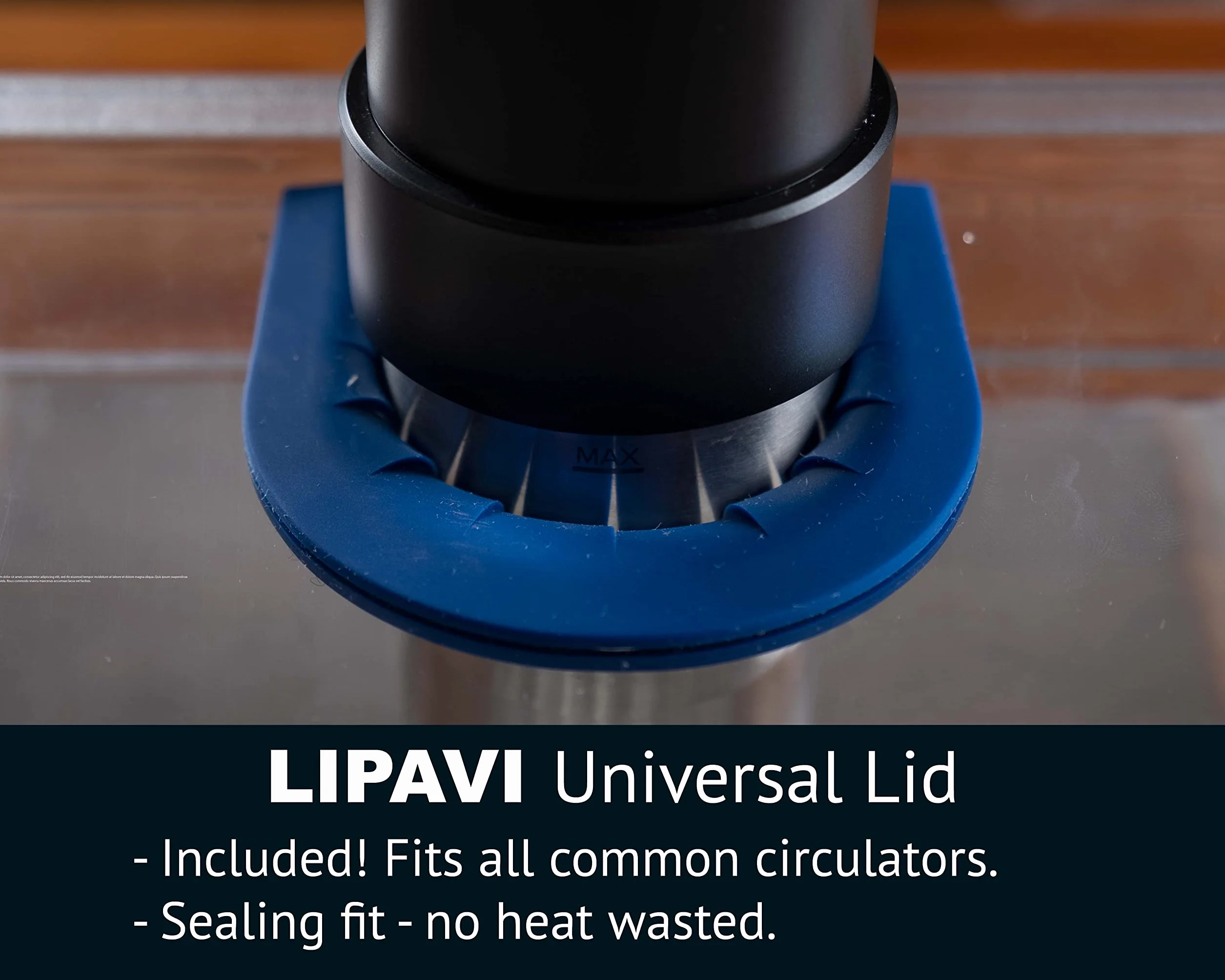 LIPAVI Sous Vide System Coperchio Contenitore Cornice Policarbonato Multi-Fit Bagnomaria 18L ⌀70mm