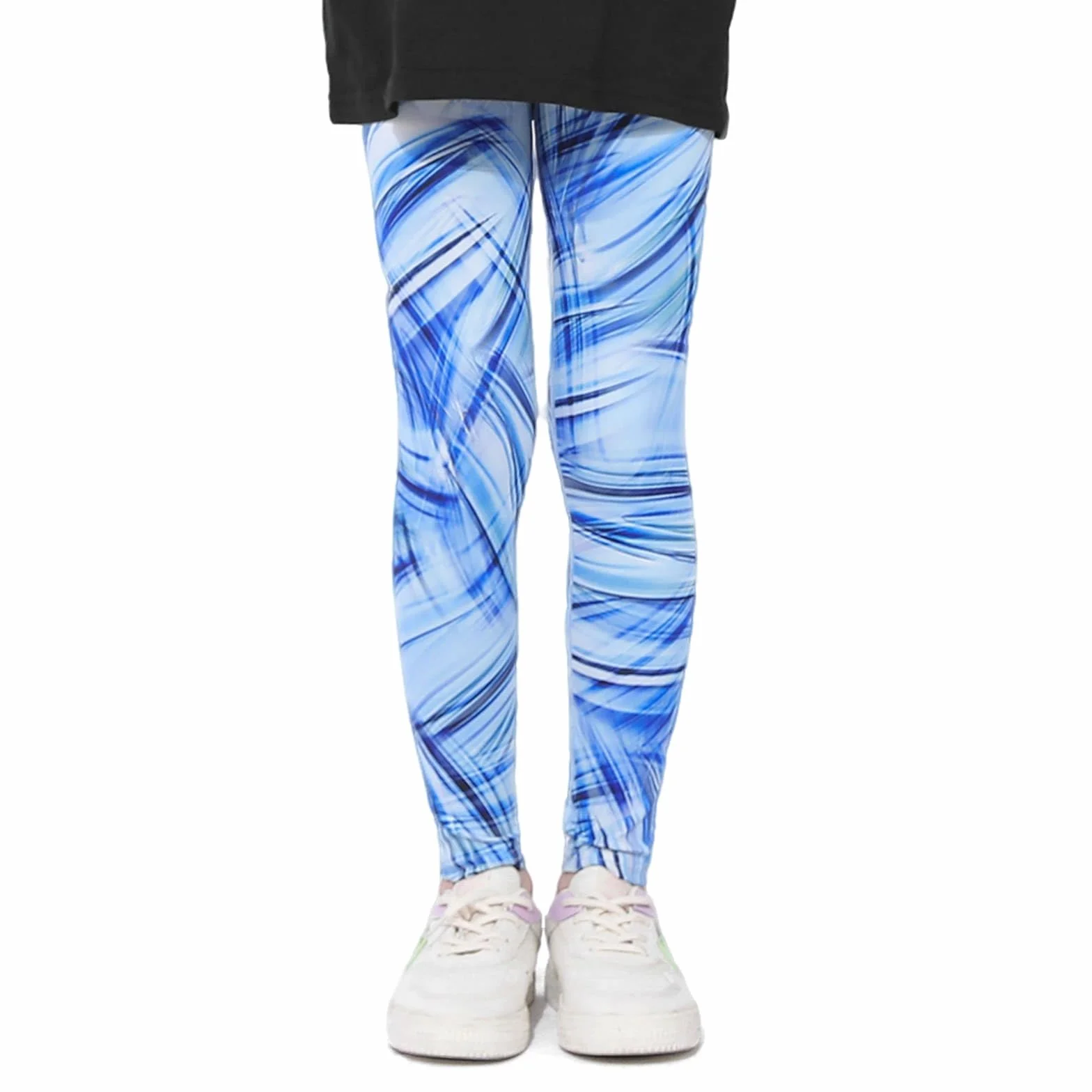 Leggings per Bambina Ragazze Elastici Sportivi Pantaloni Colorati Stampati Lunghi Leggins Palestra Pantaloni Morbidi Yoga Pants Adolescenti Fitness Ginnastica Sport Abbigliamento 6-13 Anni