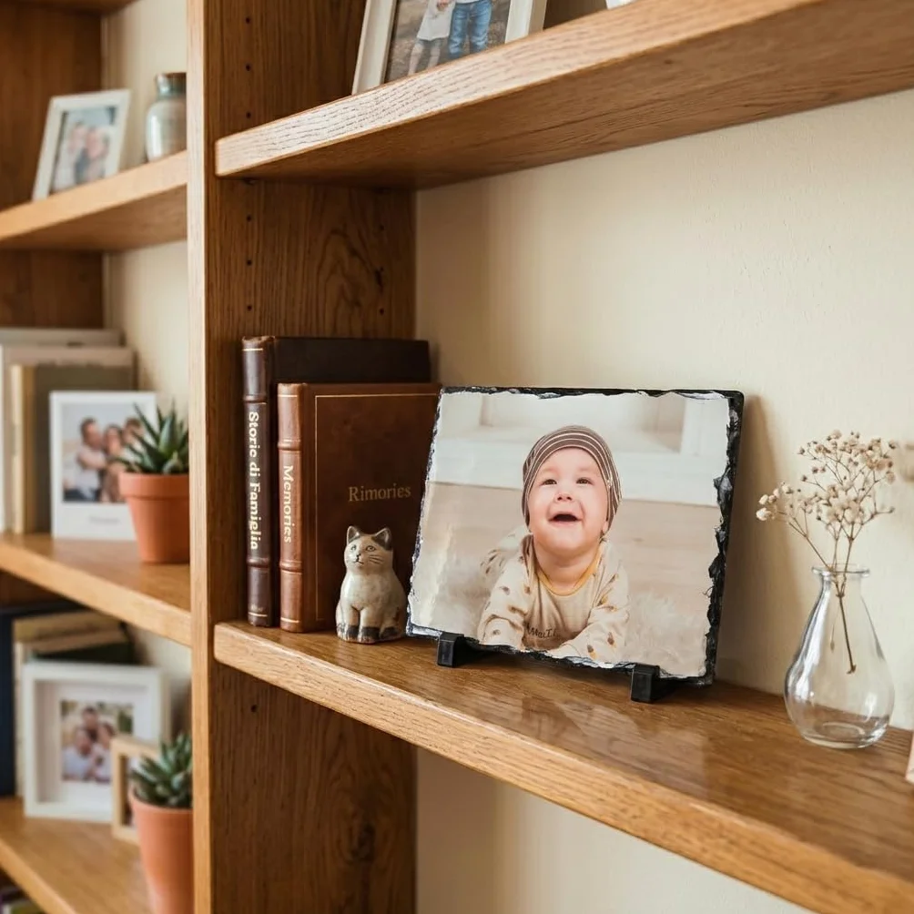 Personalizowane Foto na Kamieniu Łupkowym 20x15 - Prezent na Dzień Matki