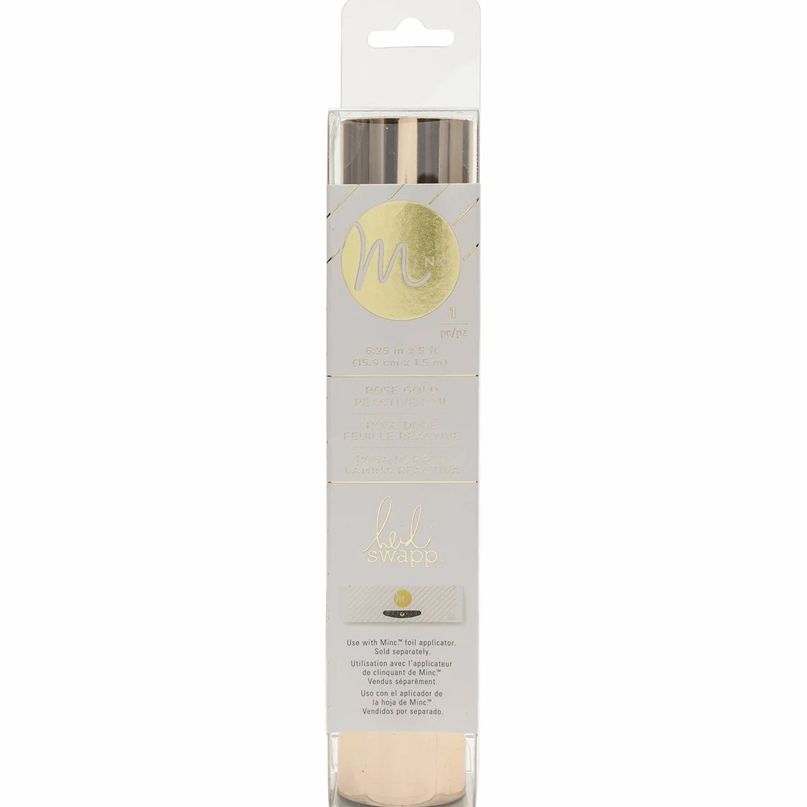 American Crafts, 1 Foglio da Foil per Macchina Heidi Swapp Minc, Rose Gold, 6" by 5'