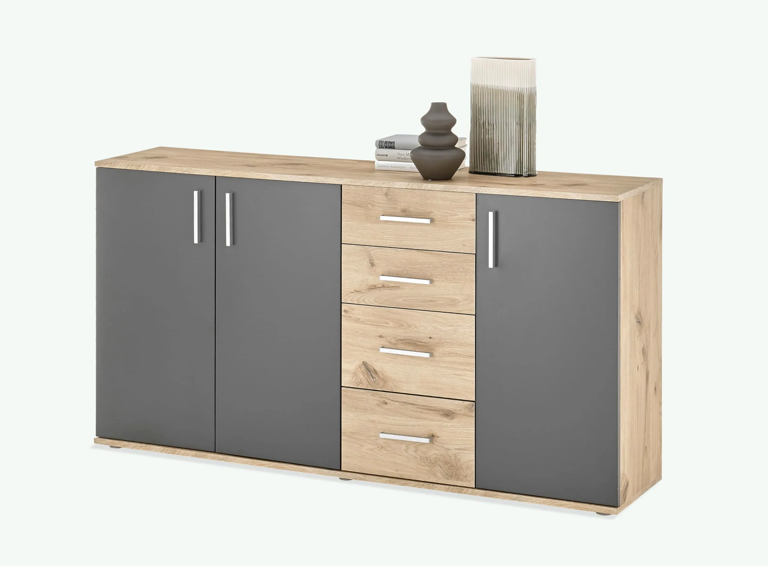 AVANTI TRENDSTORE Bea - Cassettiera/comó in Legno Laminato nella misura 160x84x35 cm, disponibile in diversi colori. Perfetto per soggiorni, ingressi o camere da letto