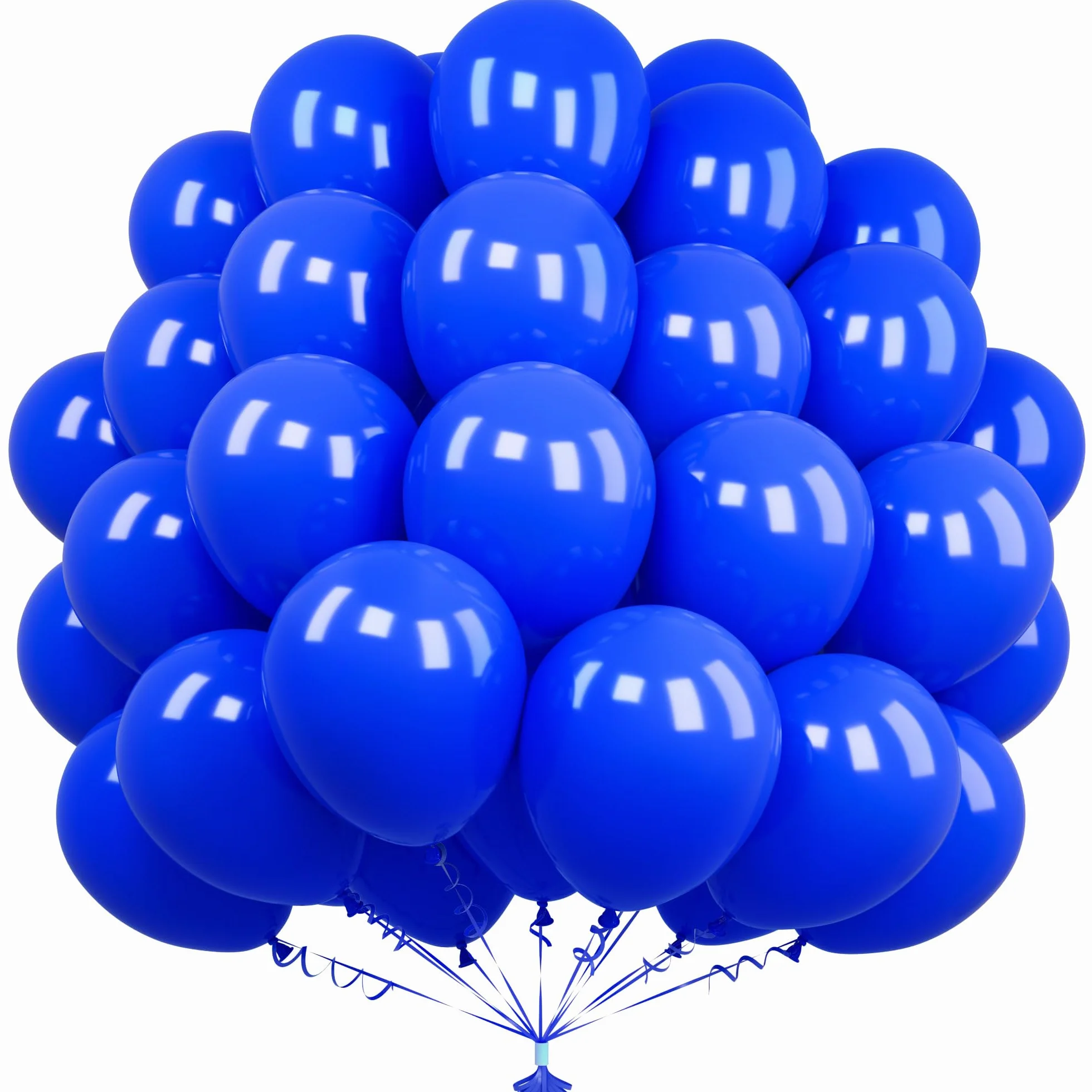 Unisun Palloncini Blu, 50 Pezzi 12 Pollici Palloncini Blu Scuro per Uomo Ragazzi Festa Compleanno Baby Shower Matrimonio Festa Nazionale Laurea Anniversario Decorazioni
