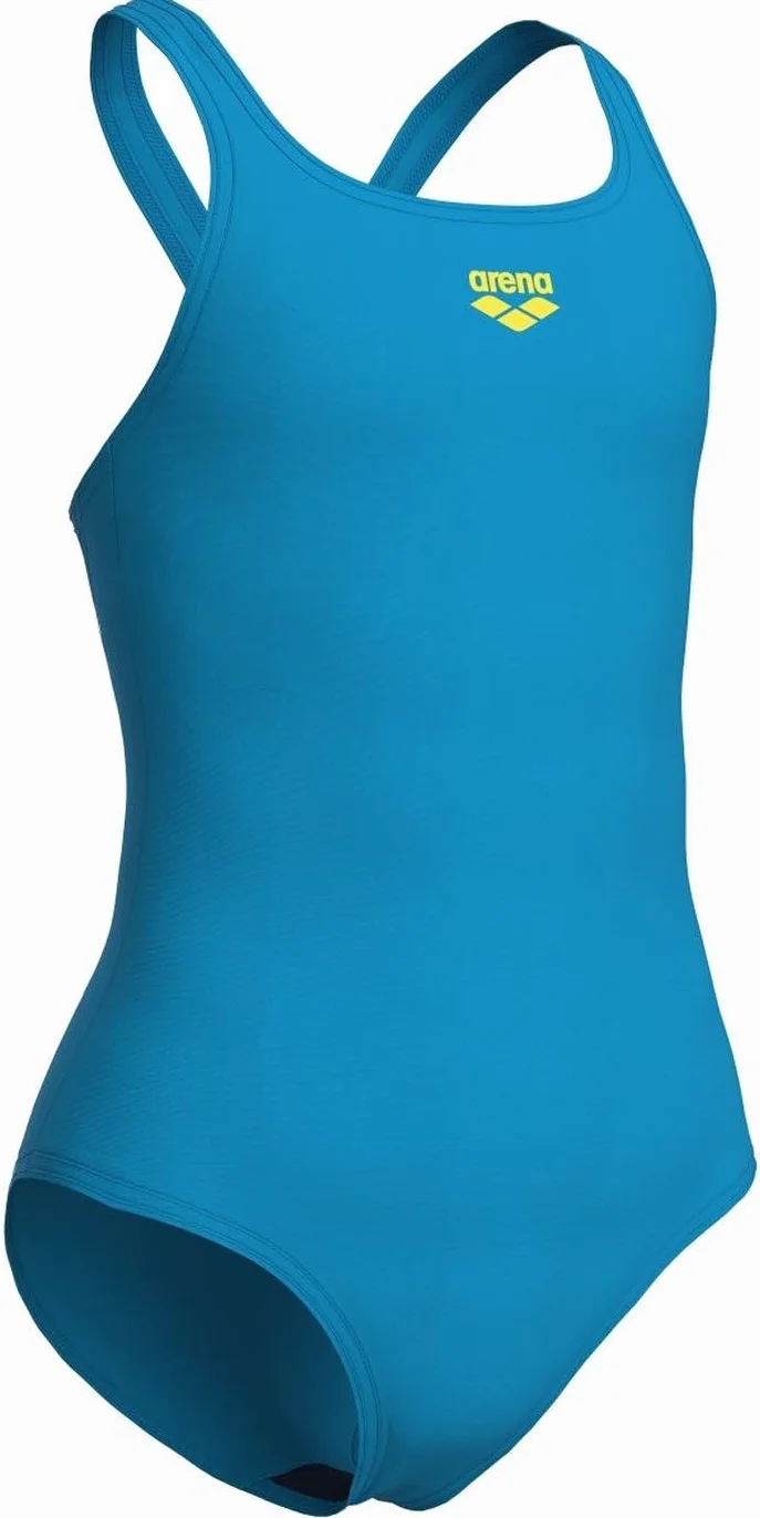 arena Dynamo Junior R Costume Intero Bambina, Costume da Bagno Sportivo in Tessuto arena MaxFit Eco Resistente al Cloro e al Sale con Protezione UV UPF 50+