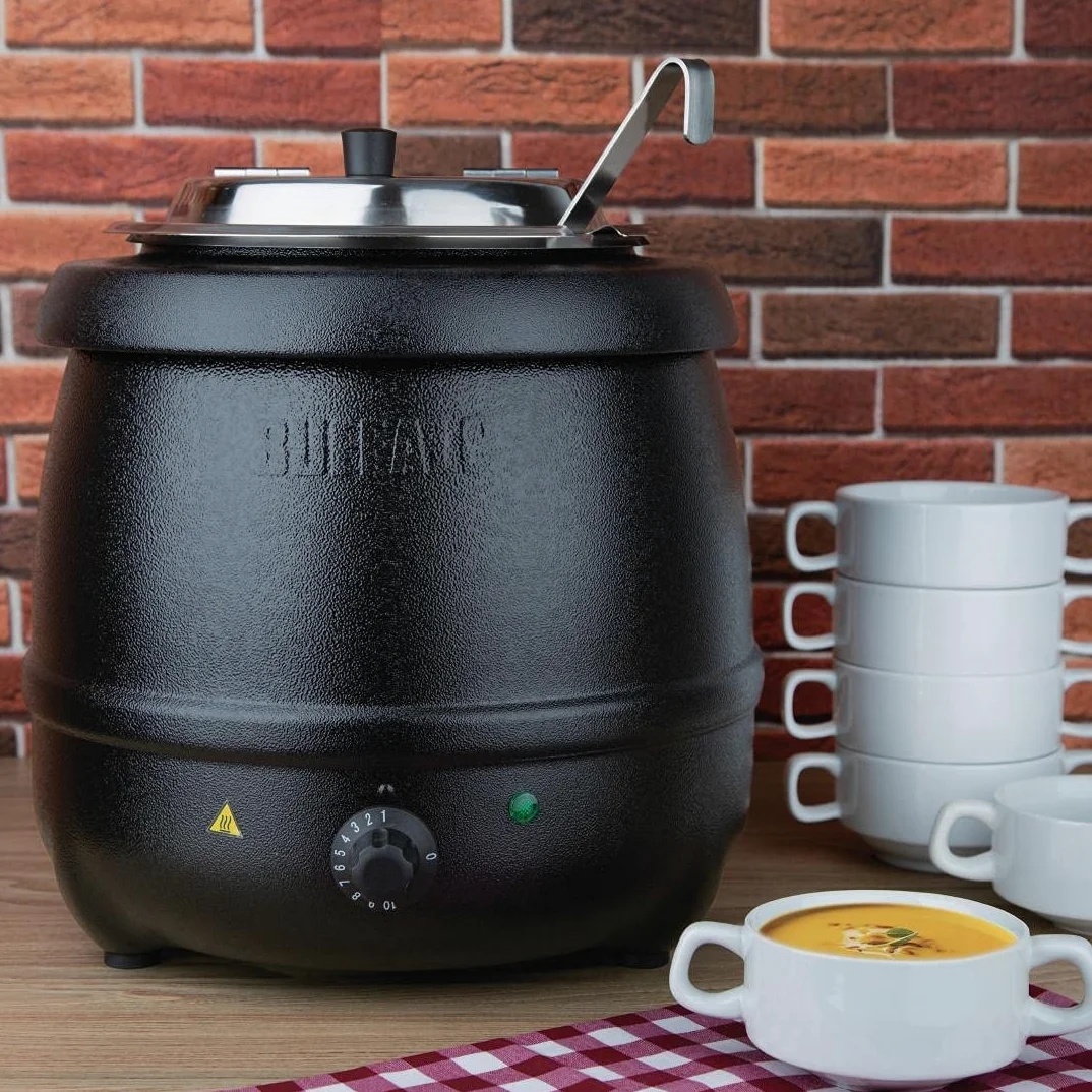 Buffalo Soup Kettle. 10 Litre. Black