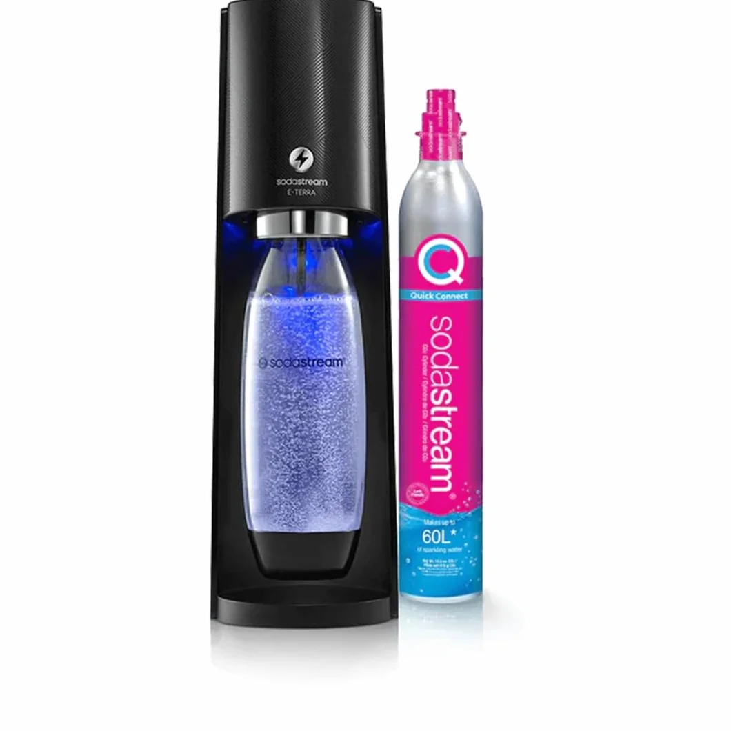 SodaStream E-Terra Gasatore d'acqua Frizzante Elettrico 1 Litro CO2