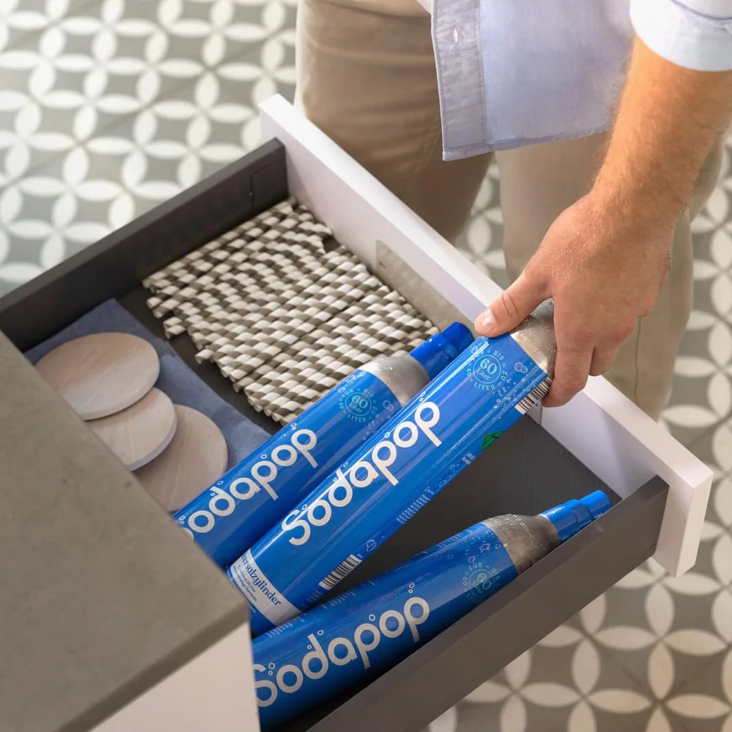 Sodapop Cilindro Universale CO₂ 425 g per Fino a 60 Litri Acqua Frizzante