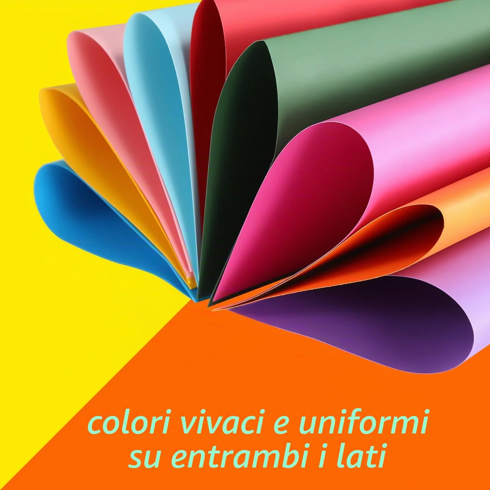 Set cartoncini colorati A4 60 fogli origami 250g/m² 20 colori per bambini