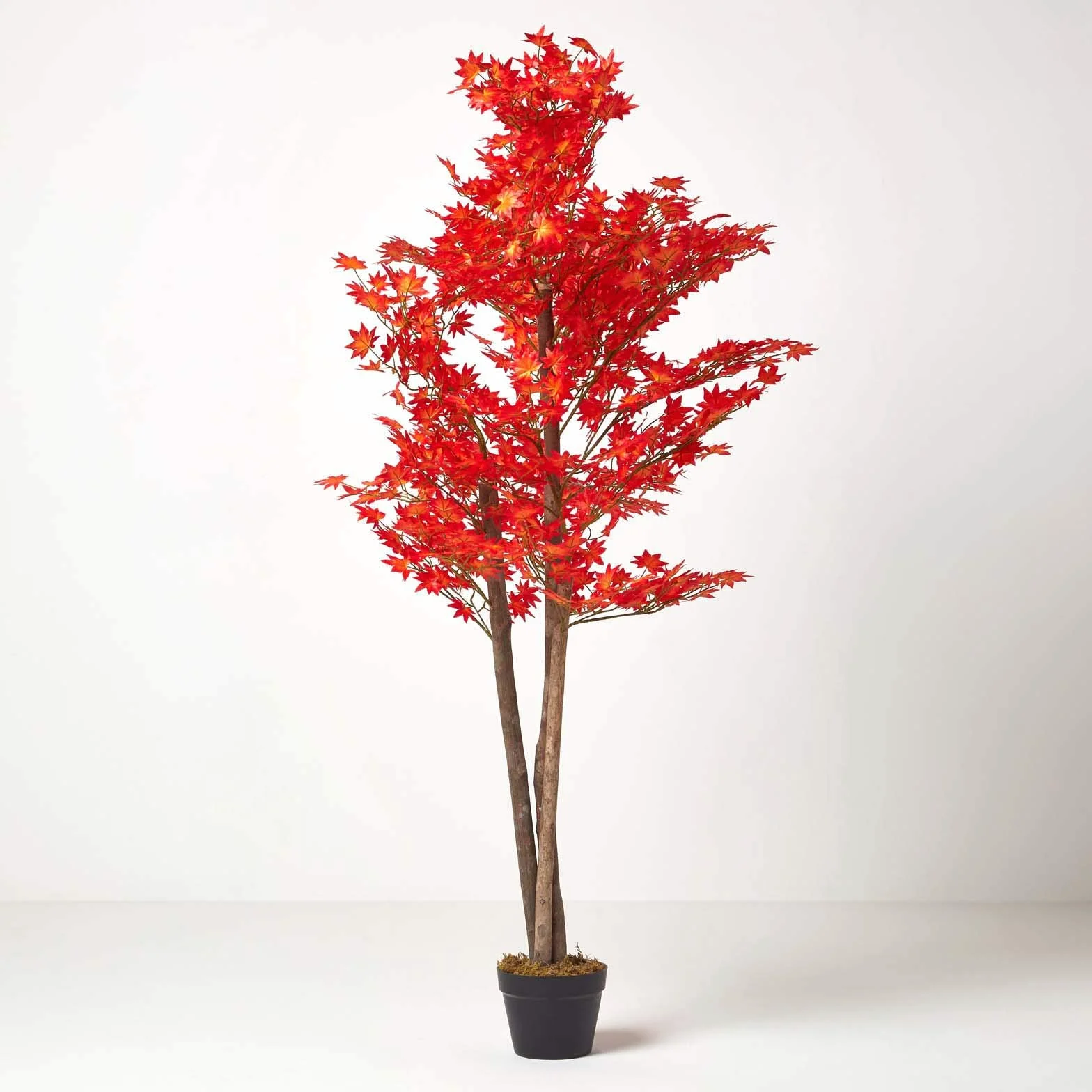 Homescapes acero rosso artificiale molto feuilli in vaso 160 cm