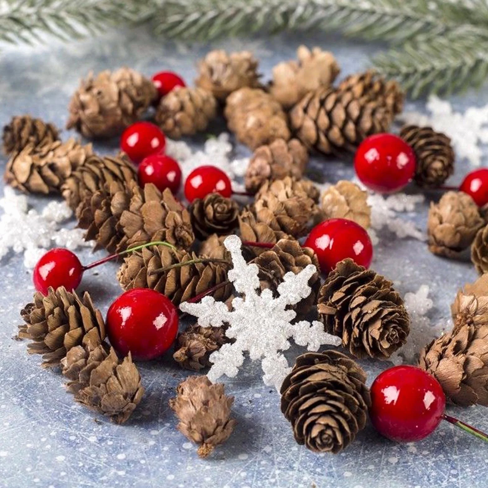 150 pezzi bacche rosse natalizie decorazione mini palla artificiale agrifoglio ghirlanda ornamenti