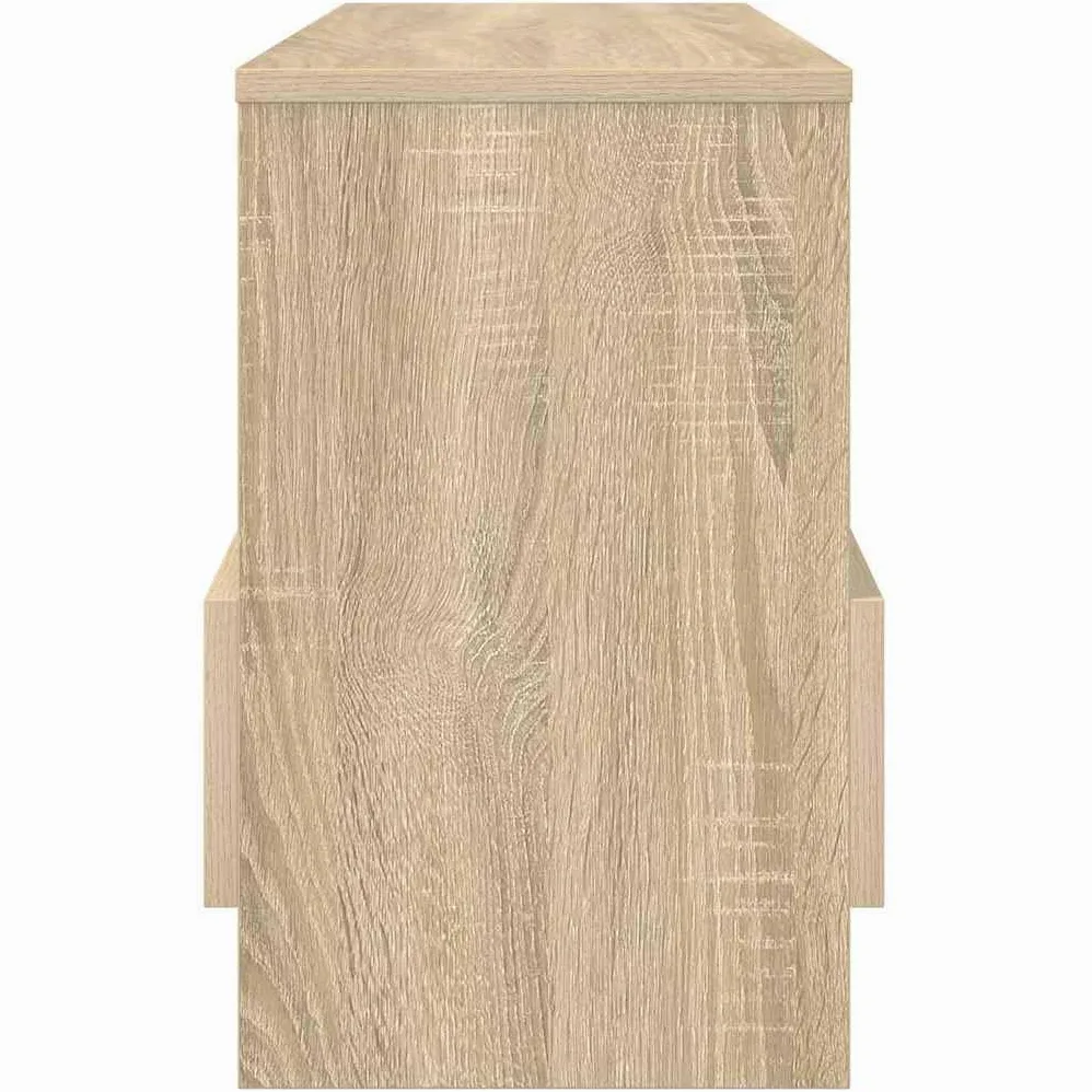 Scaffale portariviste in rovere Sonoma, 68,5 x 30 x 45 cm, portariviste per soggiorno e ufficio, portariviste con spazio e ripiano, per interni