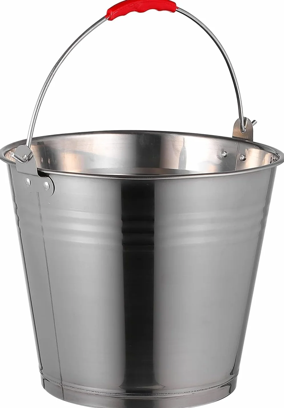 Mayuela - Secchio con Manico in Metallo - Secchio per Cenere Camino, Acqua, Giardino, Multifunzione - Bidone en Metallo - Bidone per Cenere Camino, Acqua, Giardino - Bucket - 6 Litri