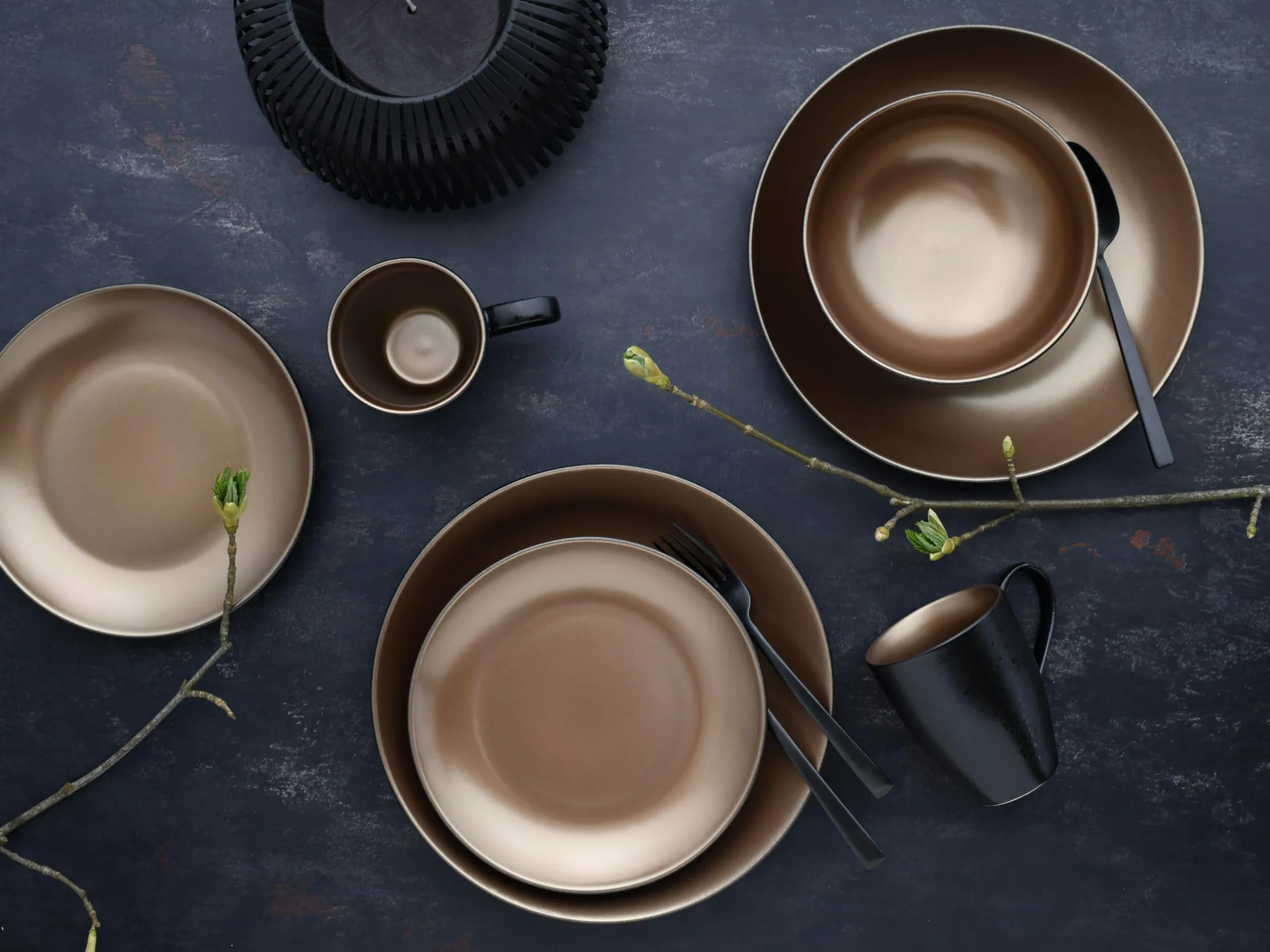 CreaTable, 23599, Serie GLAMOUR - Servizio da tavola, 8 pezzi