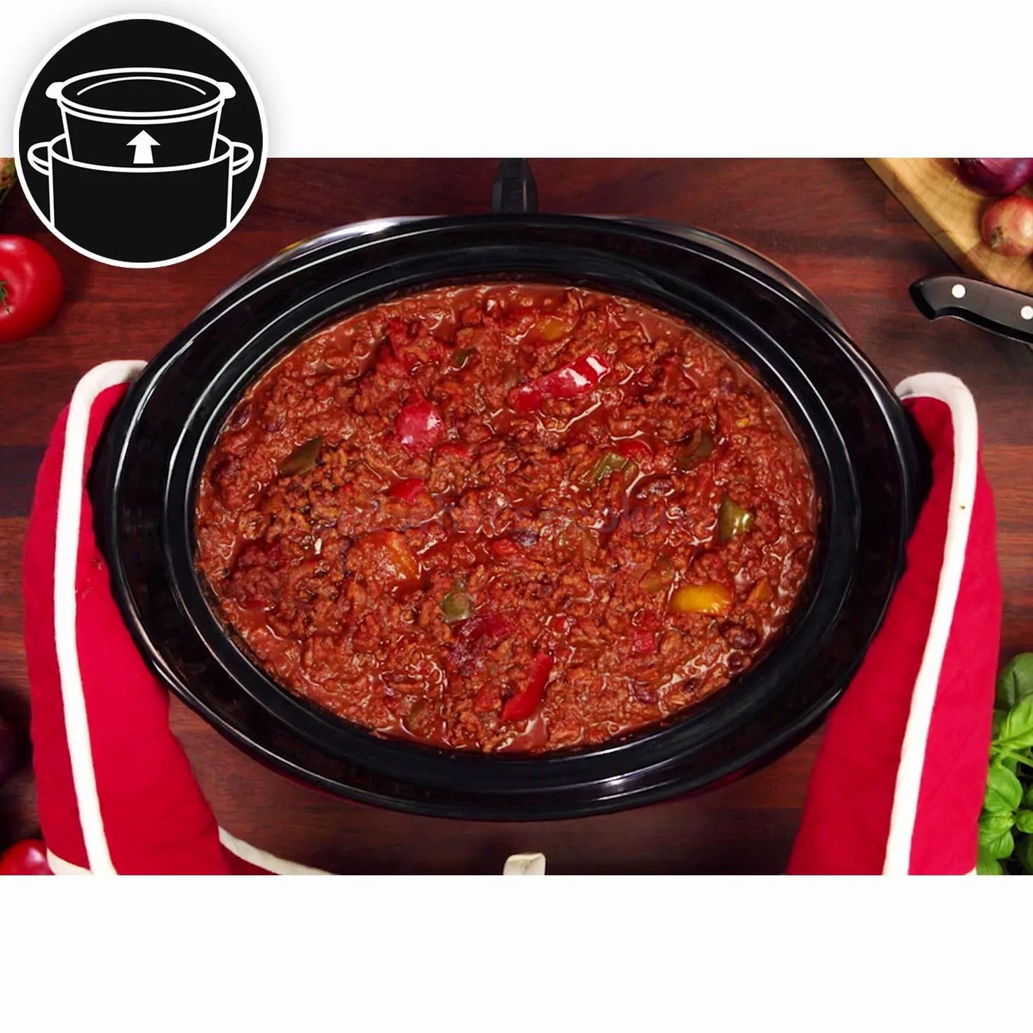 Crock-Pot Slow Cooker Pentola per Cottura Lenta, Capienza 5.7 Litri, Adatta Fino a 8 Persone, 230 W, Digitale, Programmabile, Argento