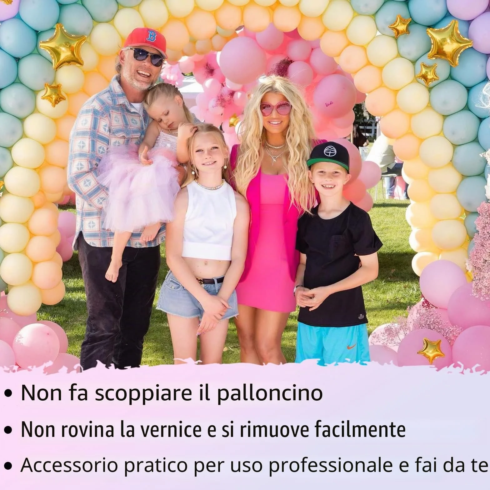 WISYOK 500 pezzi di Colla per Palloncini, 1 Rotolo di Colla, Punti per Palloncini - Matrimonio, Festa e Decorazione