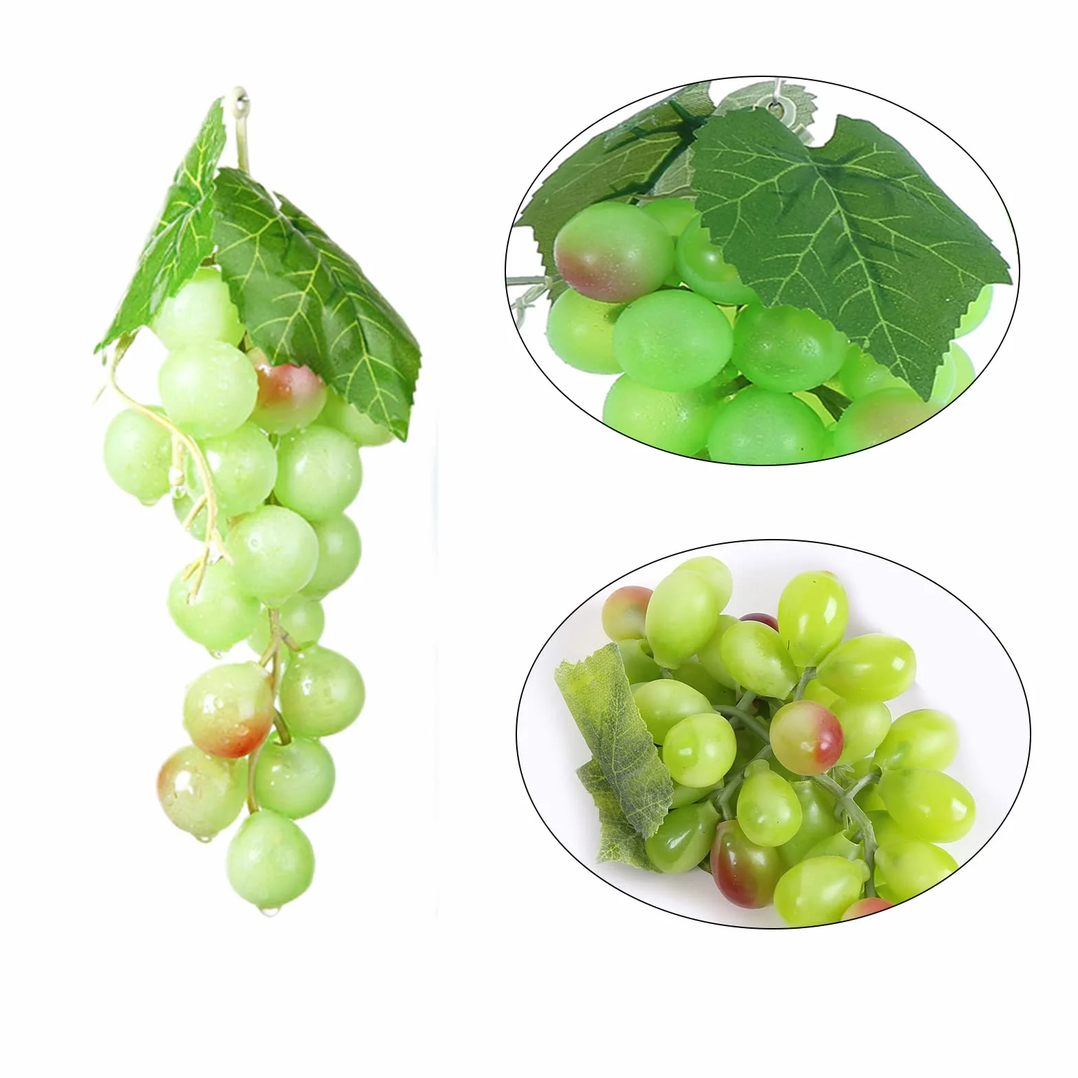 Uva Finta Artificiale 15 Pezzi Decorativi Grappoli per Decorazione Vino
