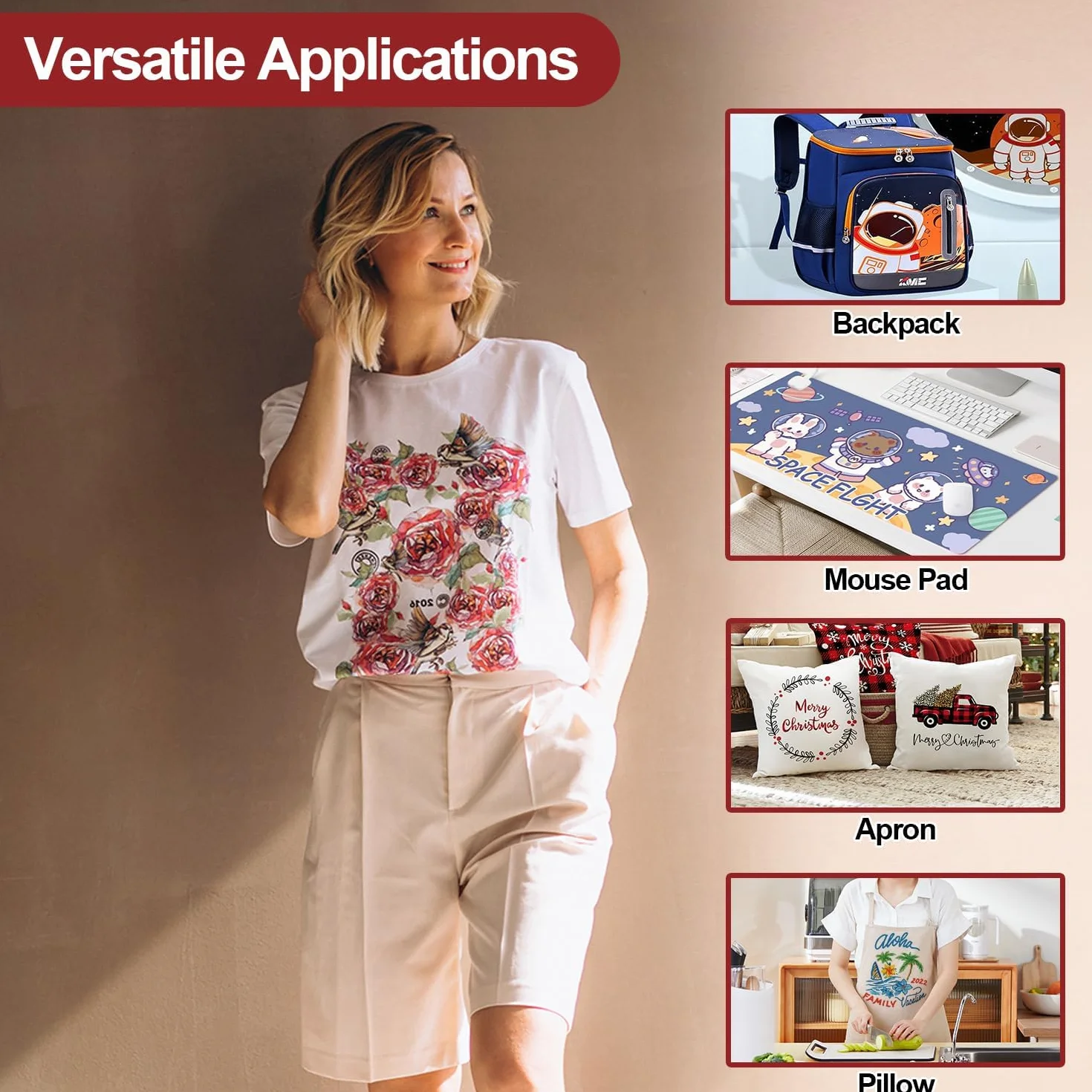 Pressa a Caldo per Magliette 22.8cmx22.8cm Portatile Termopressa Heat Press Machine per T-Shirt Trasferimento Termico