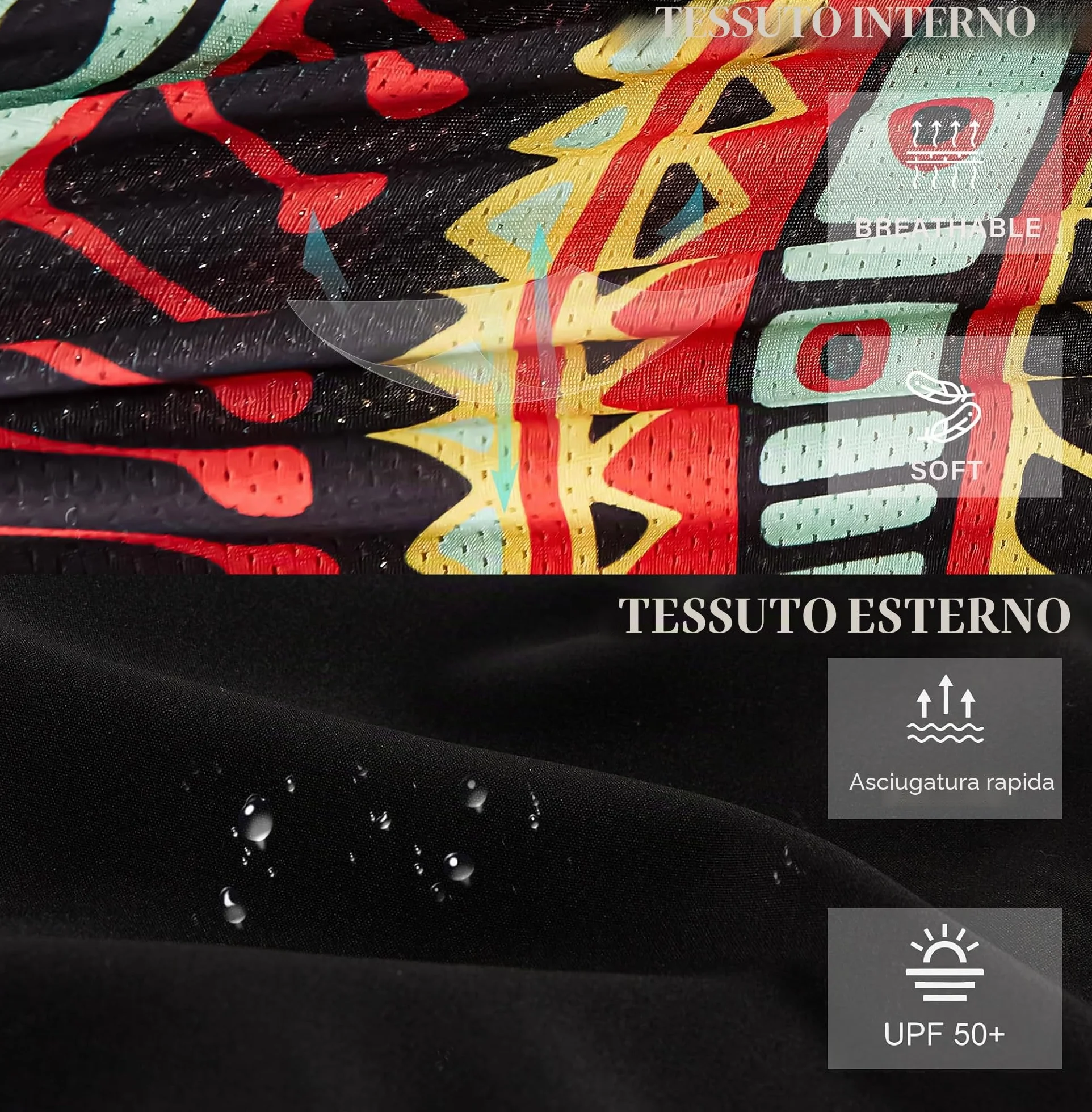 APTRO Costumi Pantaloncini da Bagno Uomo Mare Surf Piscina Stampa Hawaiana Asciugatura Rapida Fodera Rete