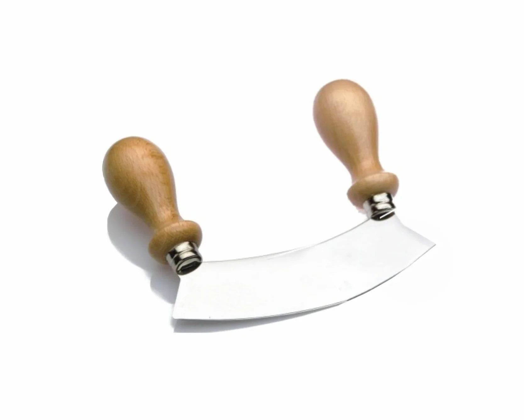 Mezzaluna chopper affettatrice cutter luna rotonda Hachoir – italiano in acciaio INOX 15 cm