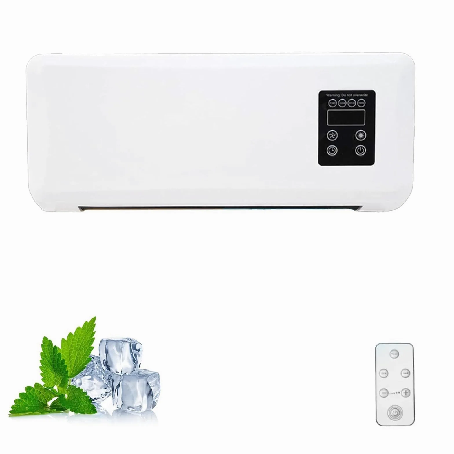 Aria condizionata, ventilatore da parete, 2000 W | Riscaldamento e raffreddamento 2 in 1, senza unità esterna, installazione semplice, telecomando